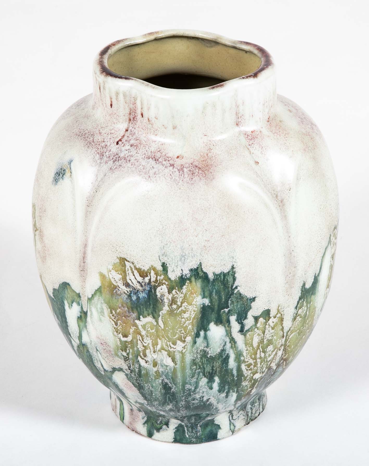 Albert Dammouse (1848-1926) Sevres Porcelain Vase