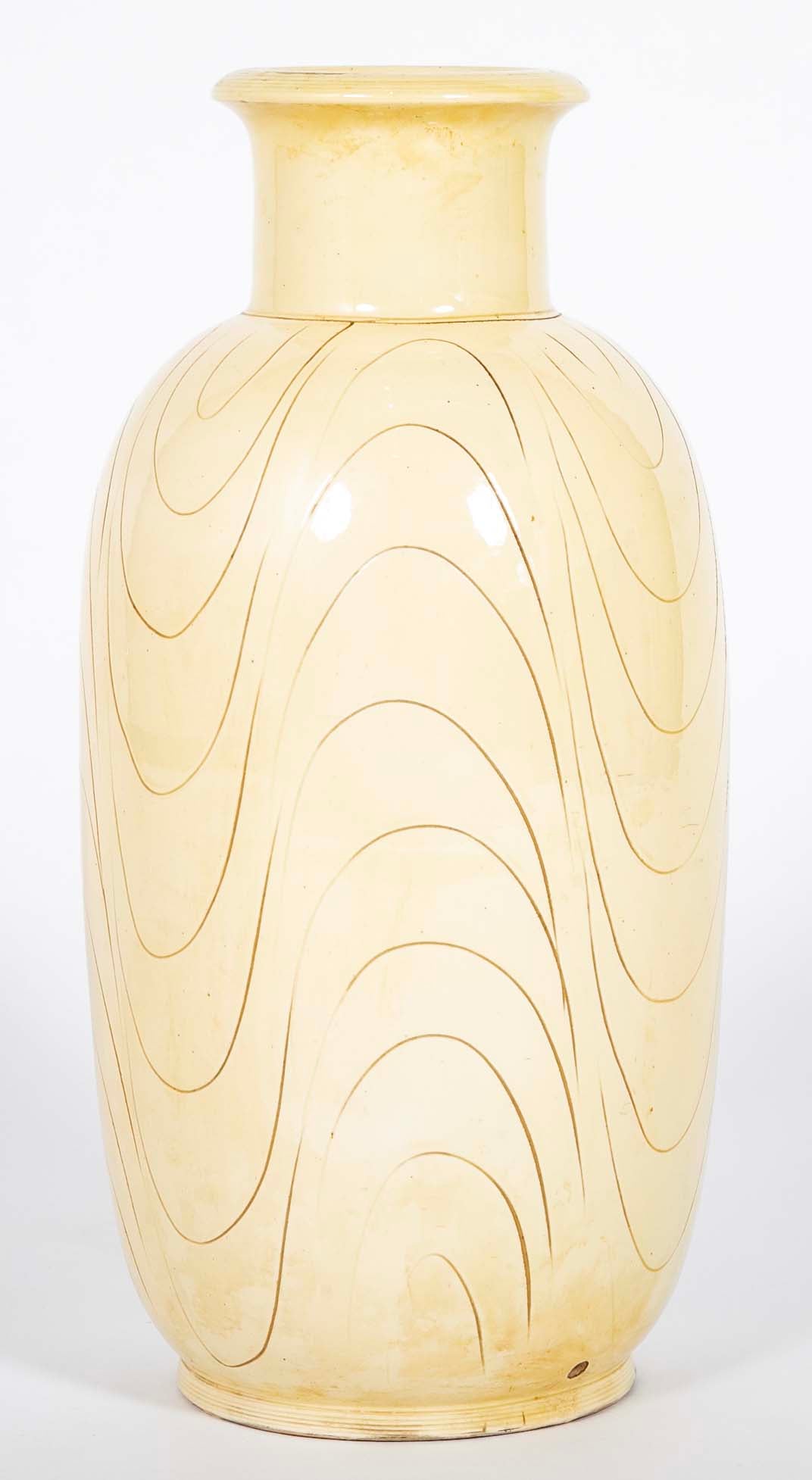 Cream Colored Danish Floor Vase by Kohler