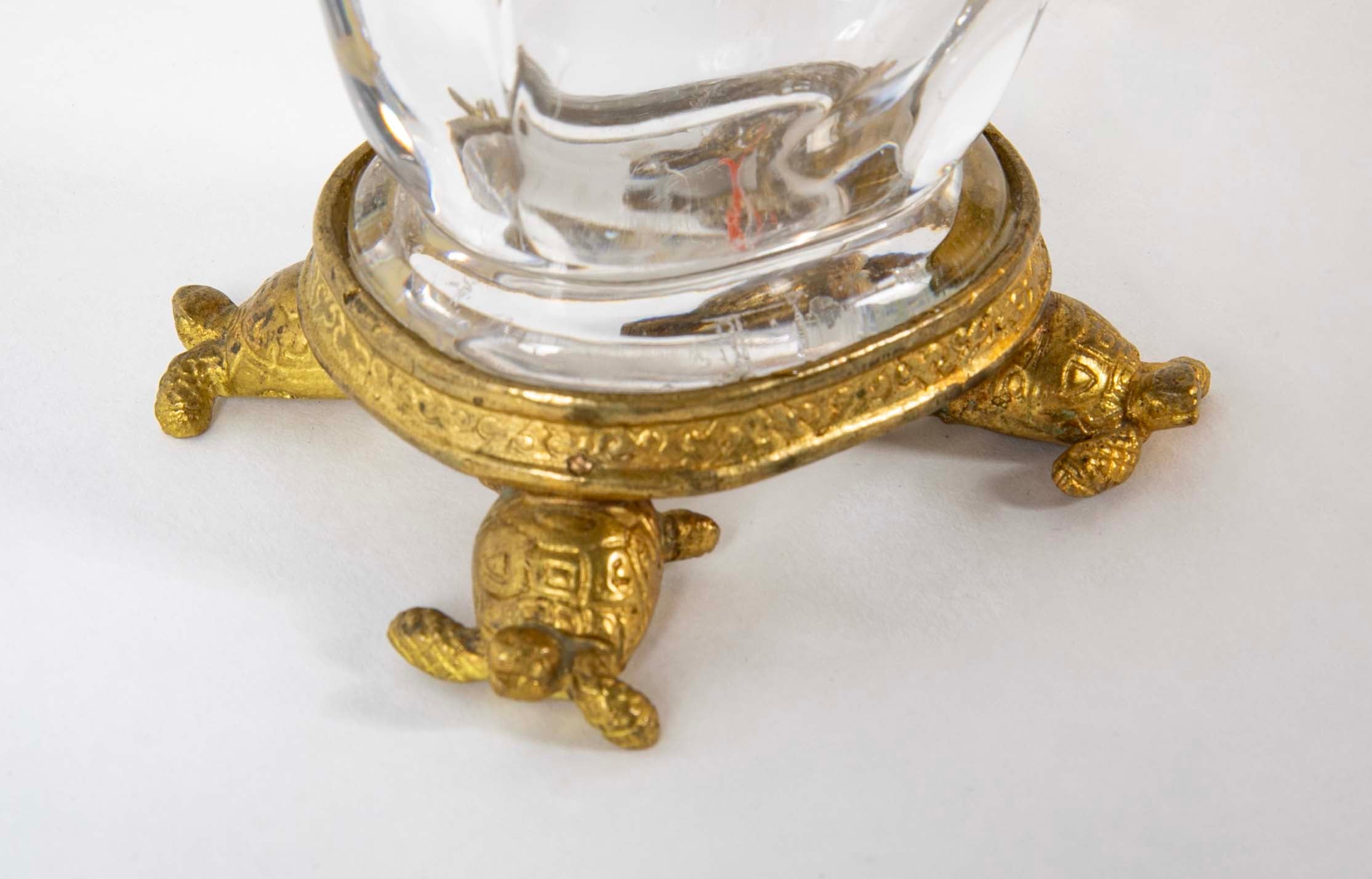 Pair of French Aesthetic Movement Baccarat Glass Vases