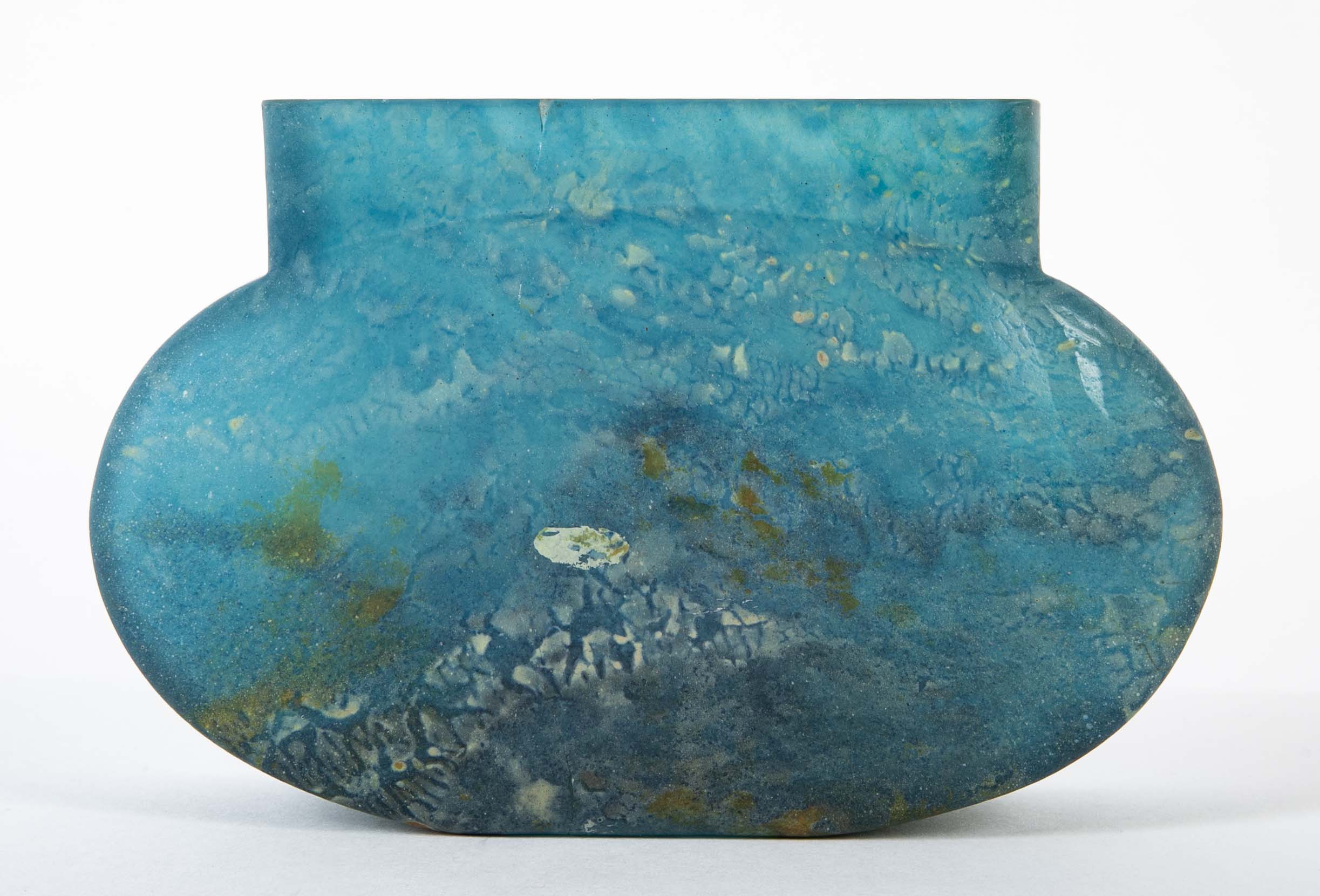 Daum, Nancy Art Glass Vase in Pillow Form
