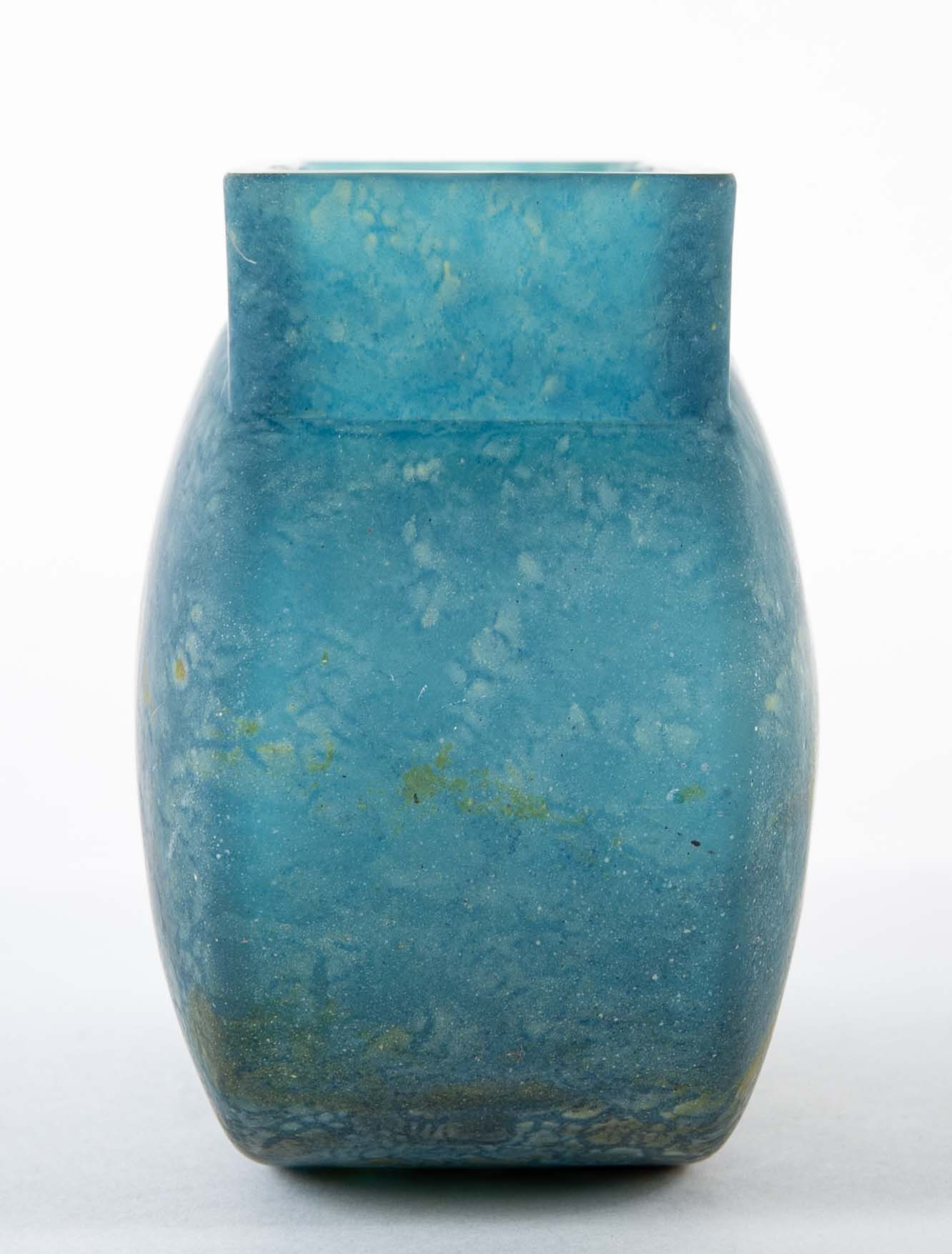 Daum, Nancy Art Glass Vase in Pillow Form