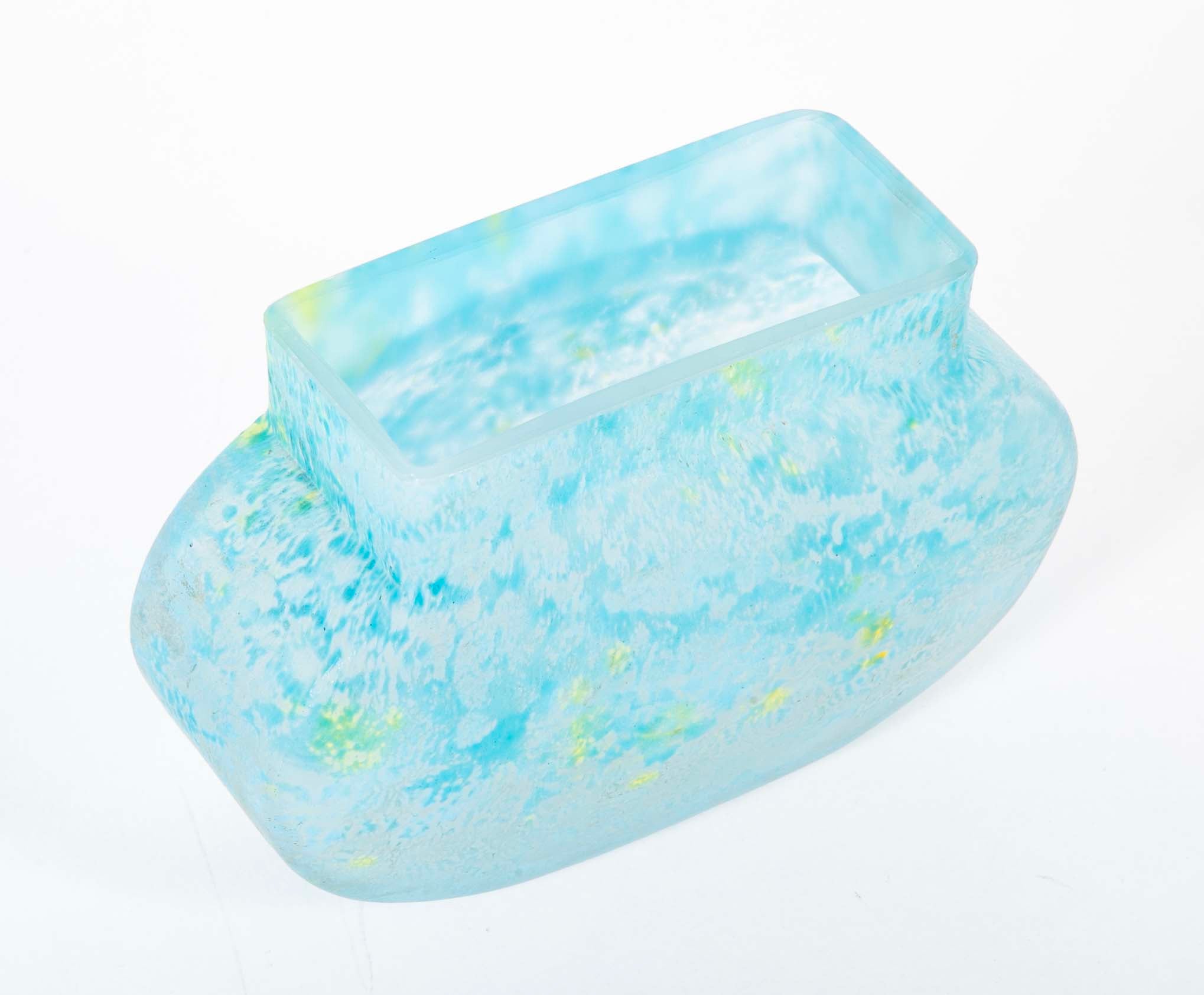 Daum, Nancy Art Glass Vase in Pillow Form