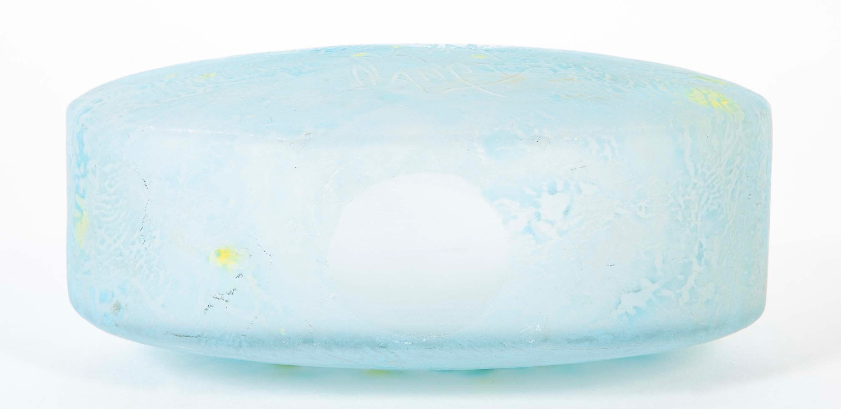 Daum, Nancy Art Glass Vase in Pillow Form