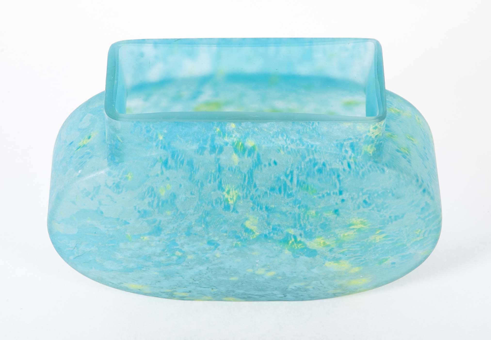 Daum, Nancy Art Glass Vase in Pillow Form