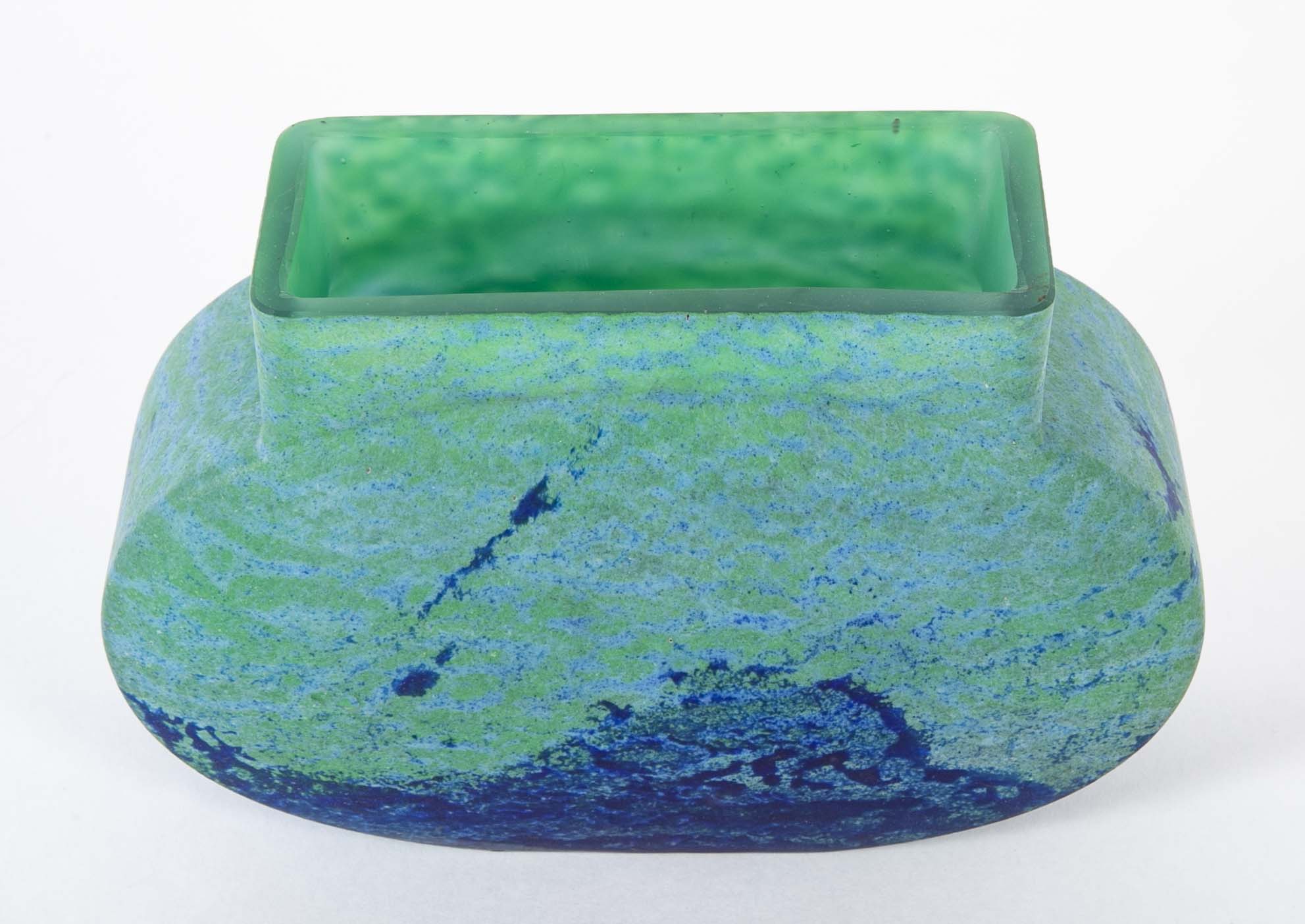 Daum, Nancy Art Glass Vase in Pillow Form