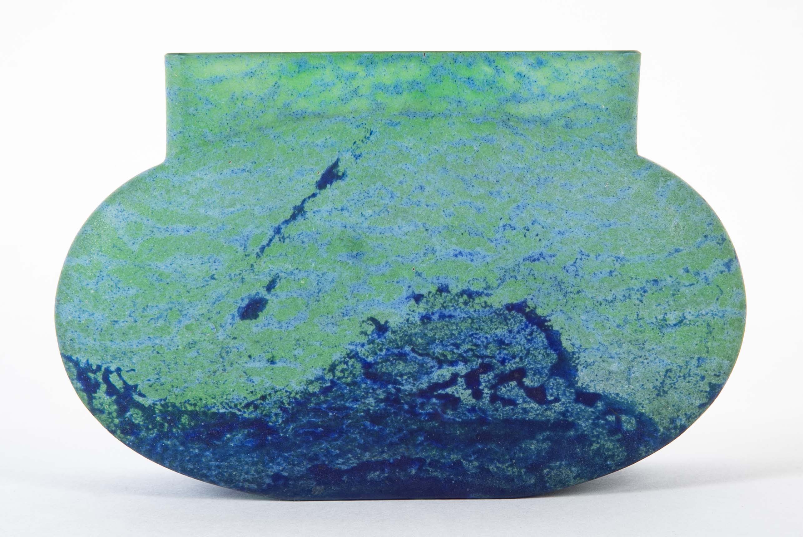 Daum, Nancy Art Glass Vase in Pillow Form