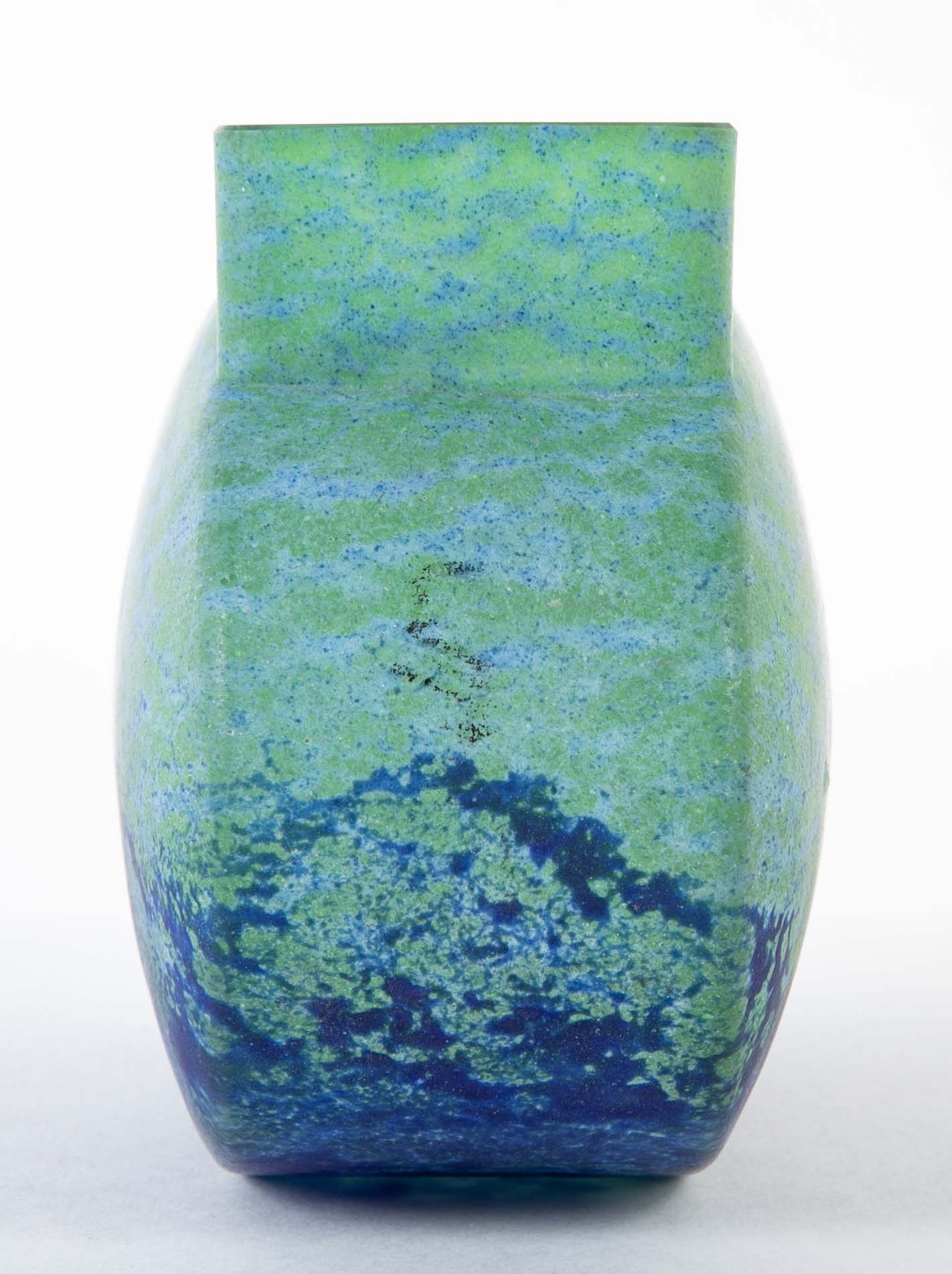 Daum, Nancy Art Glass Vase in Pillow Form