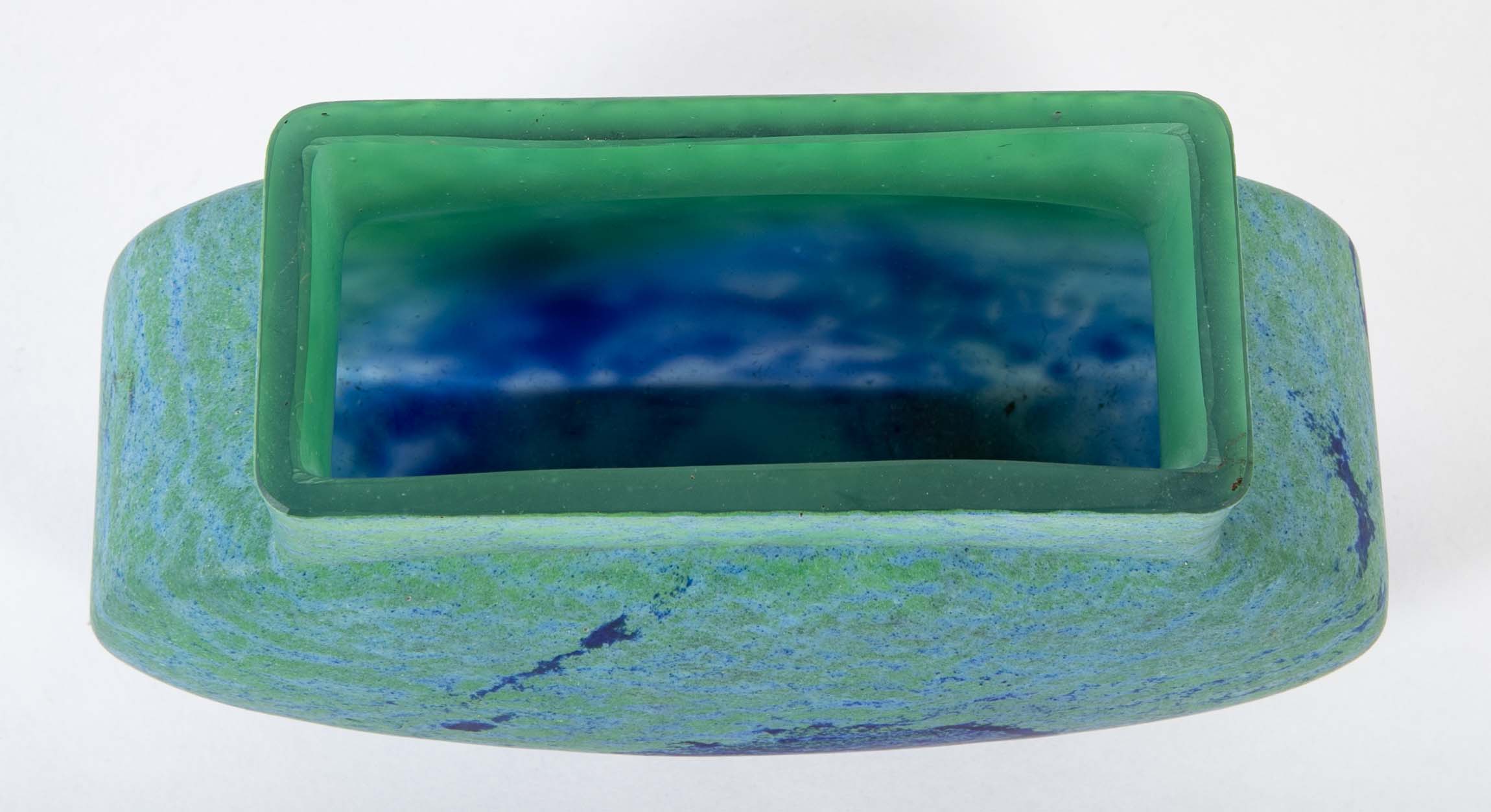 Daum, Nancy Art Glass Vase in Pillow Form