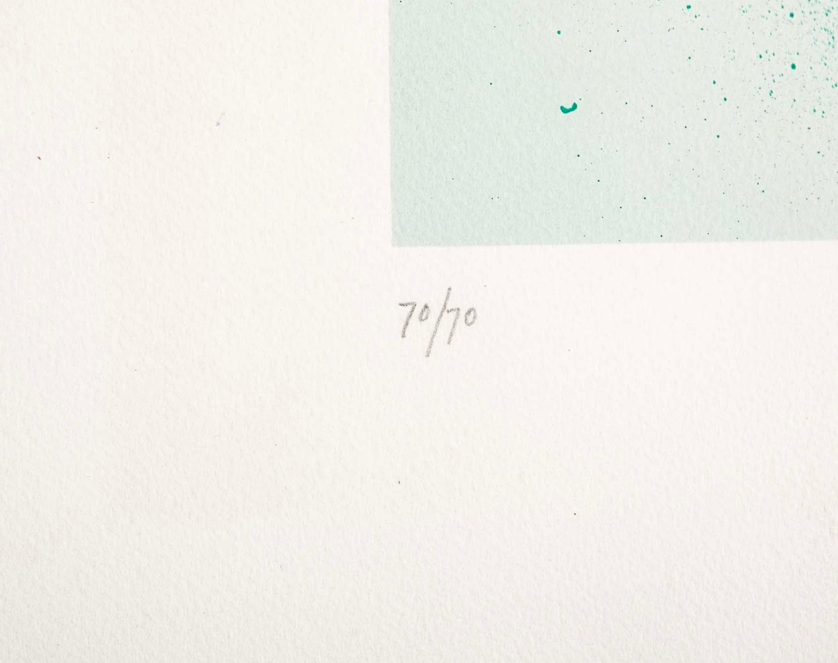 "Green Darkness" Screenprint by Victor Pasmore