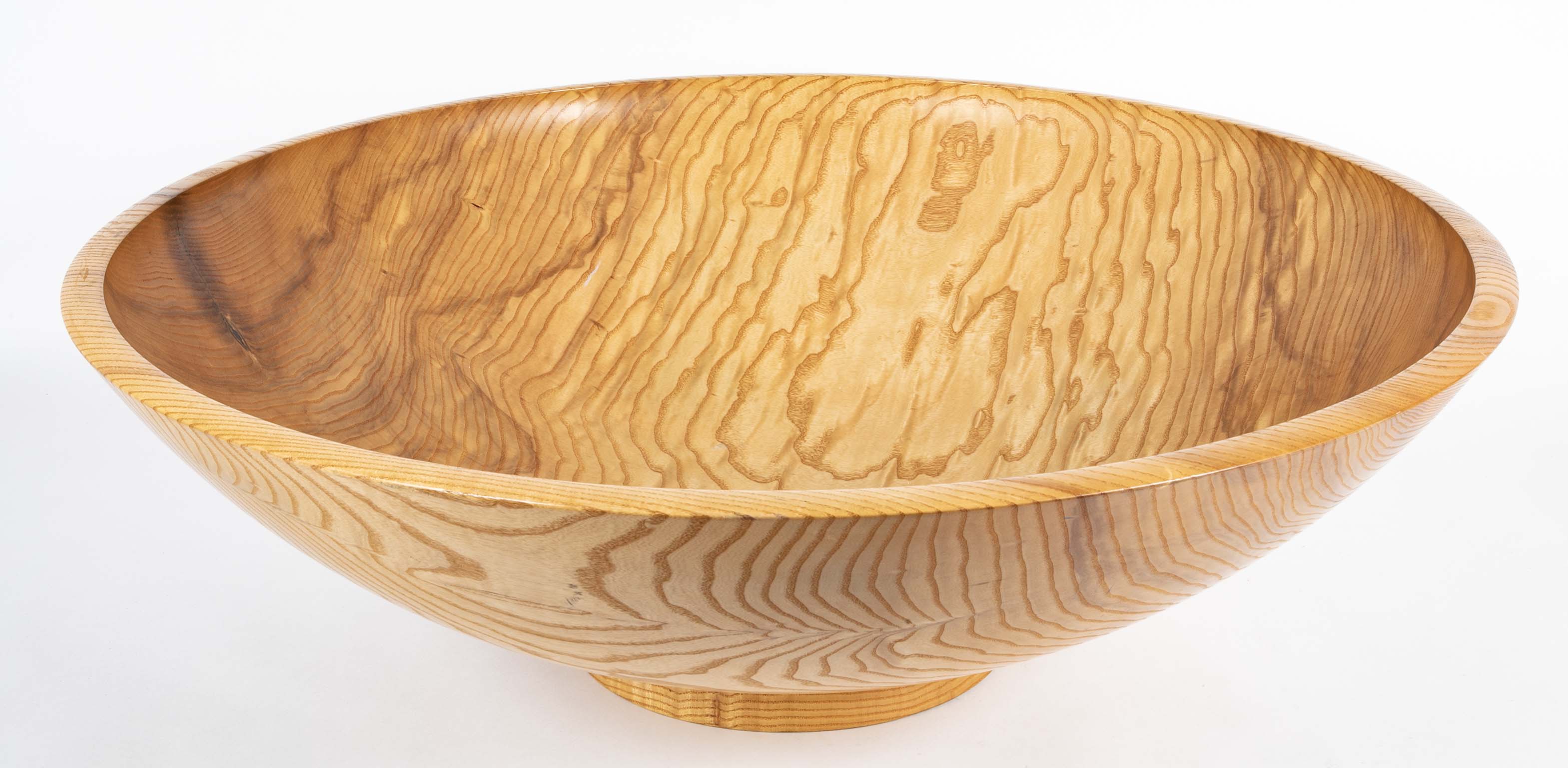 Large wooden bowl by Walter Goodridge.