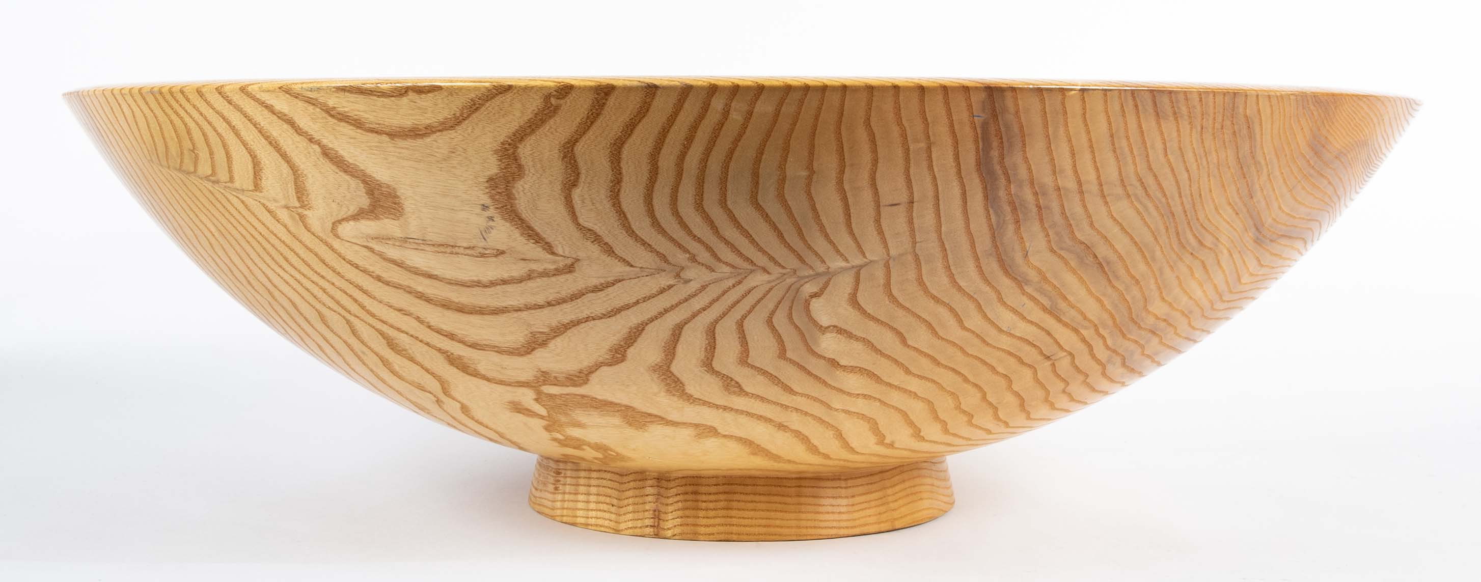 Large wooden bowl by Walter Goodridge.
