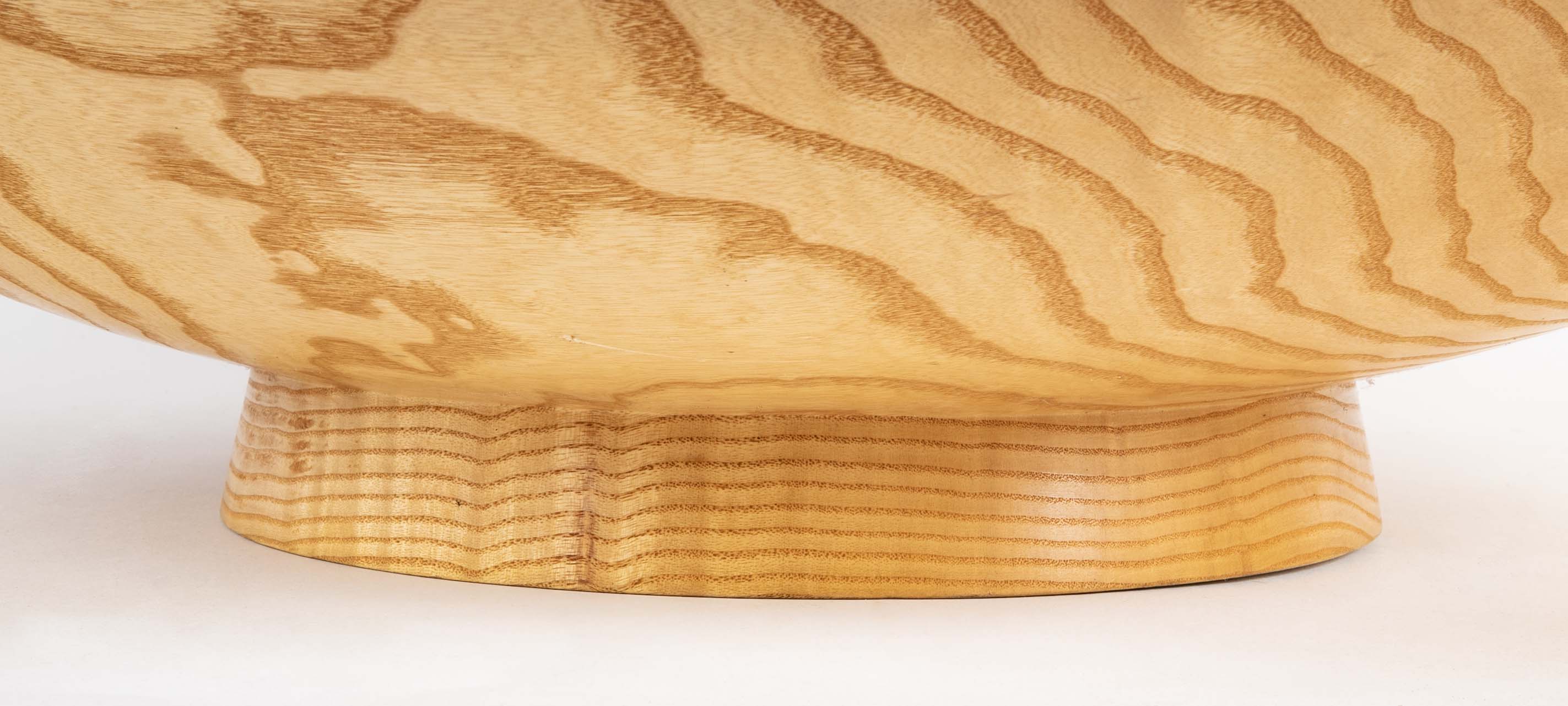 Large wooden bowl by Walter Goodridge.