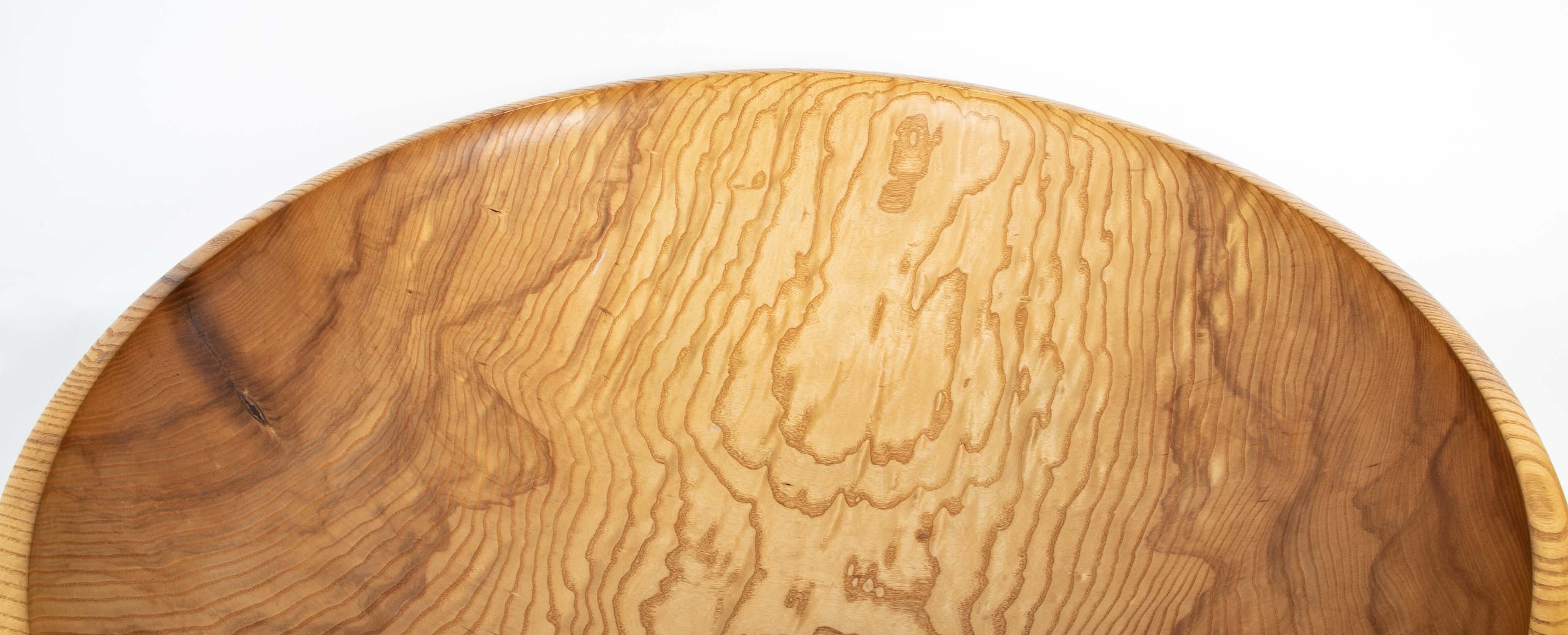 Large wooden bowl by Walter Goodridge.