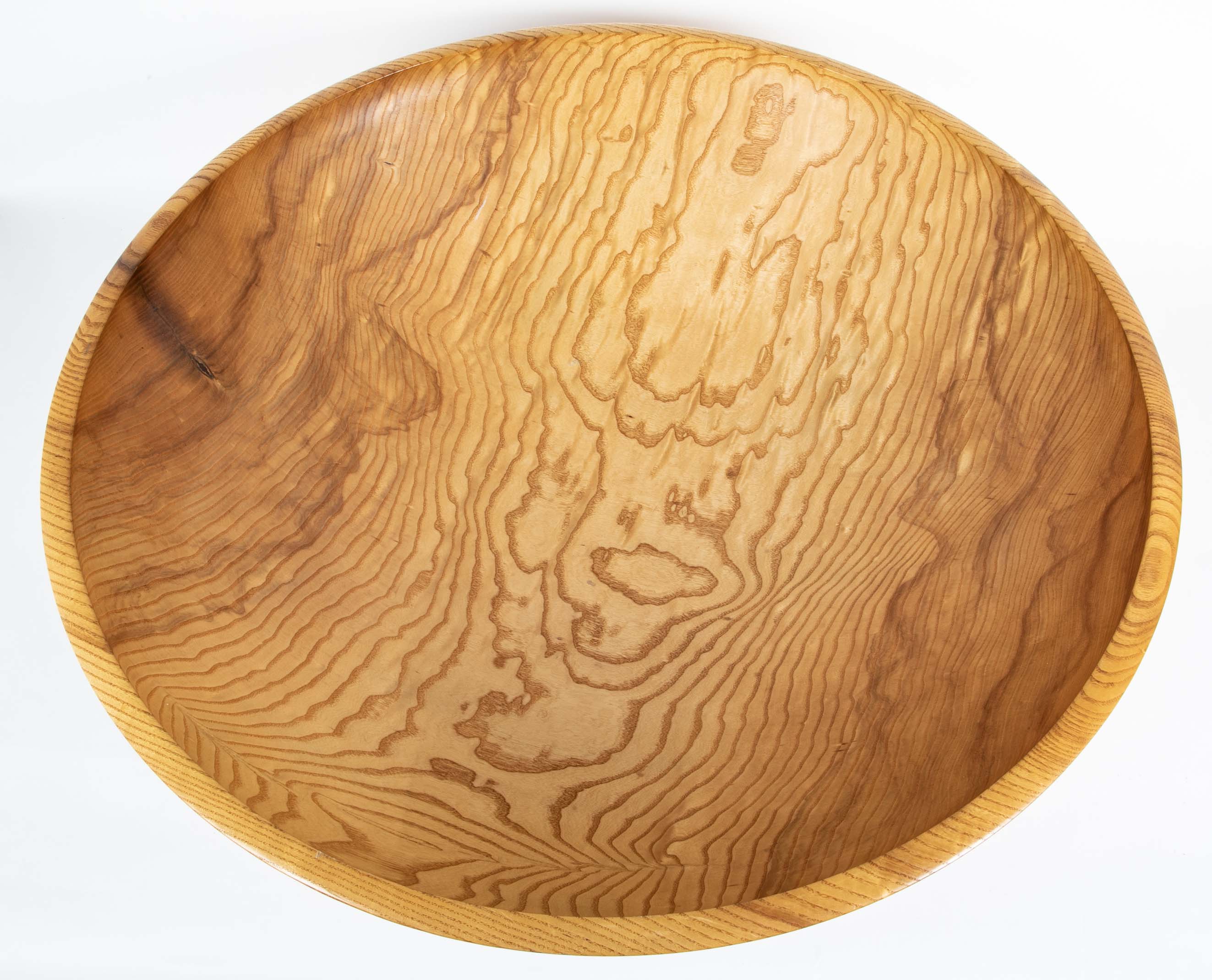 Large wooden bowl by Walter Goodridge.