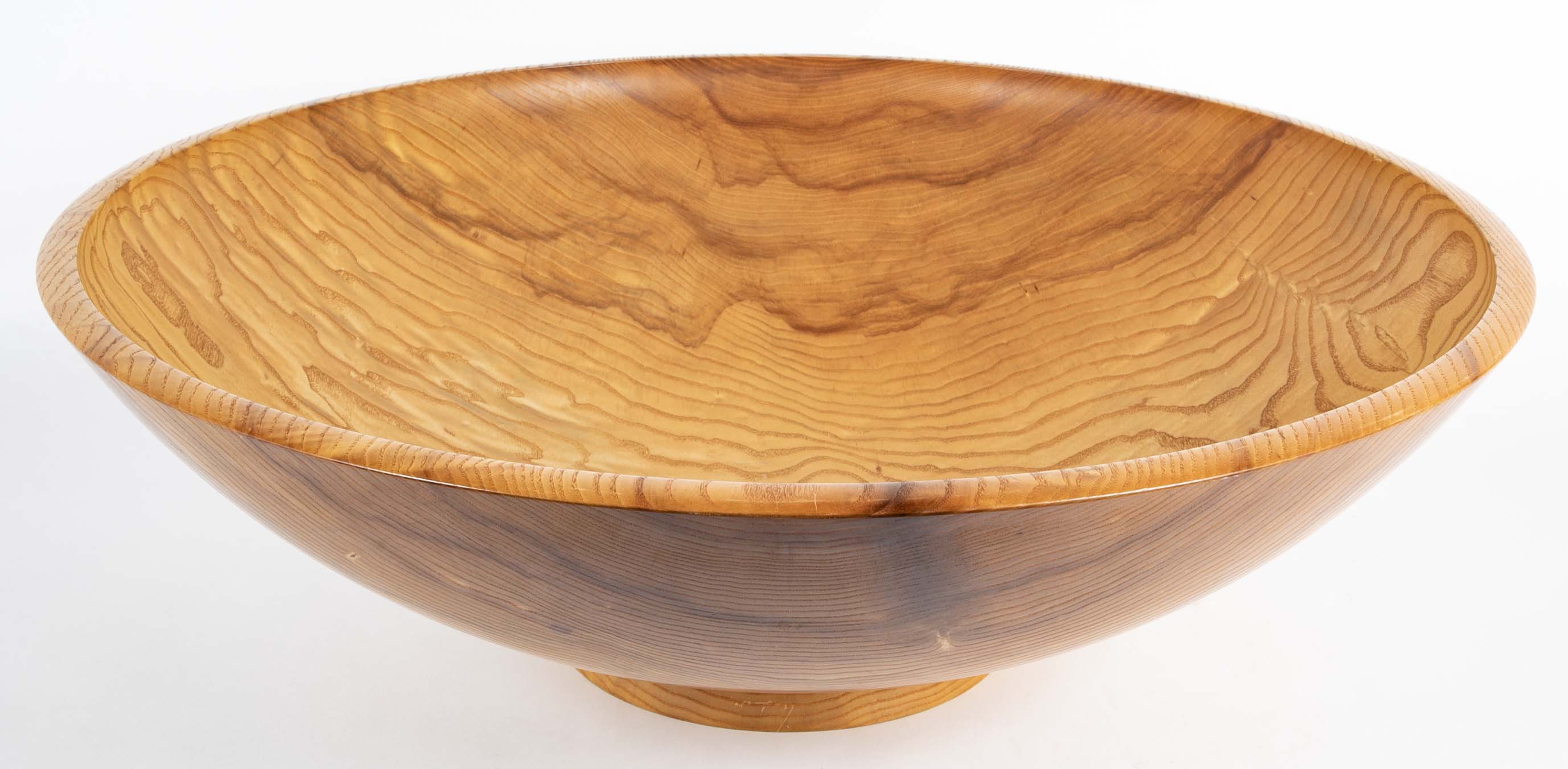 Large wooden bowl by Walter Goodridge.