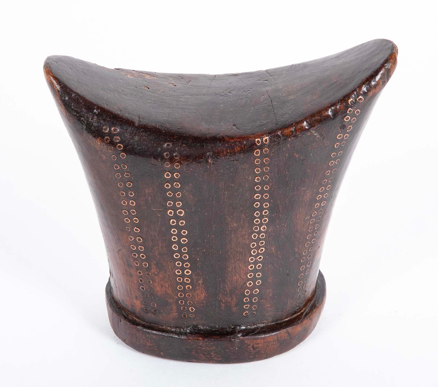 Carved African Hardwood Headrest