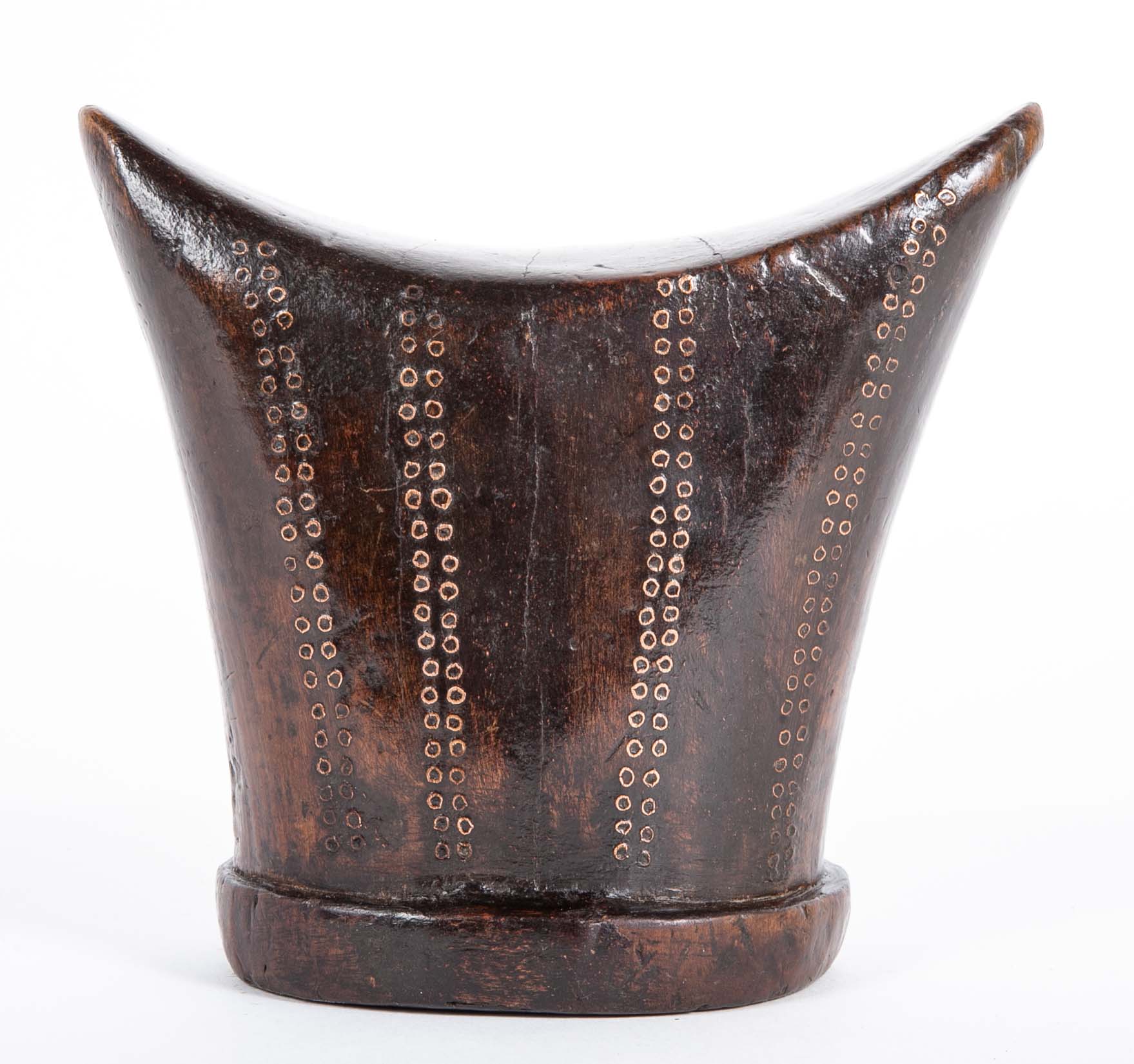 Carved African Hardwood Headrest