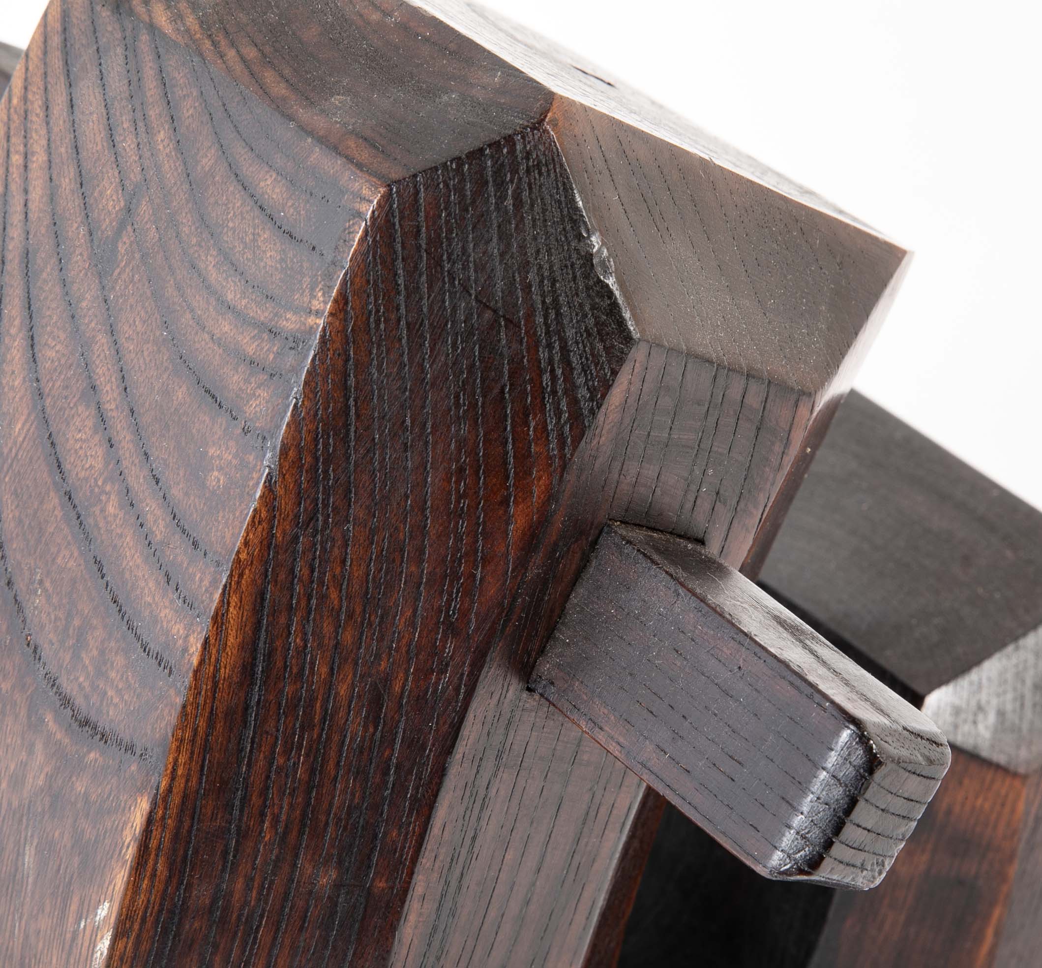 Single Block Zelkova (Keyaki) Wood Hanger Hook