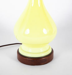 Glass Fluid Form Baluster Lamp