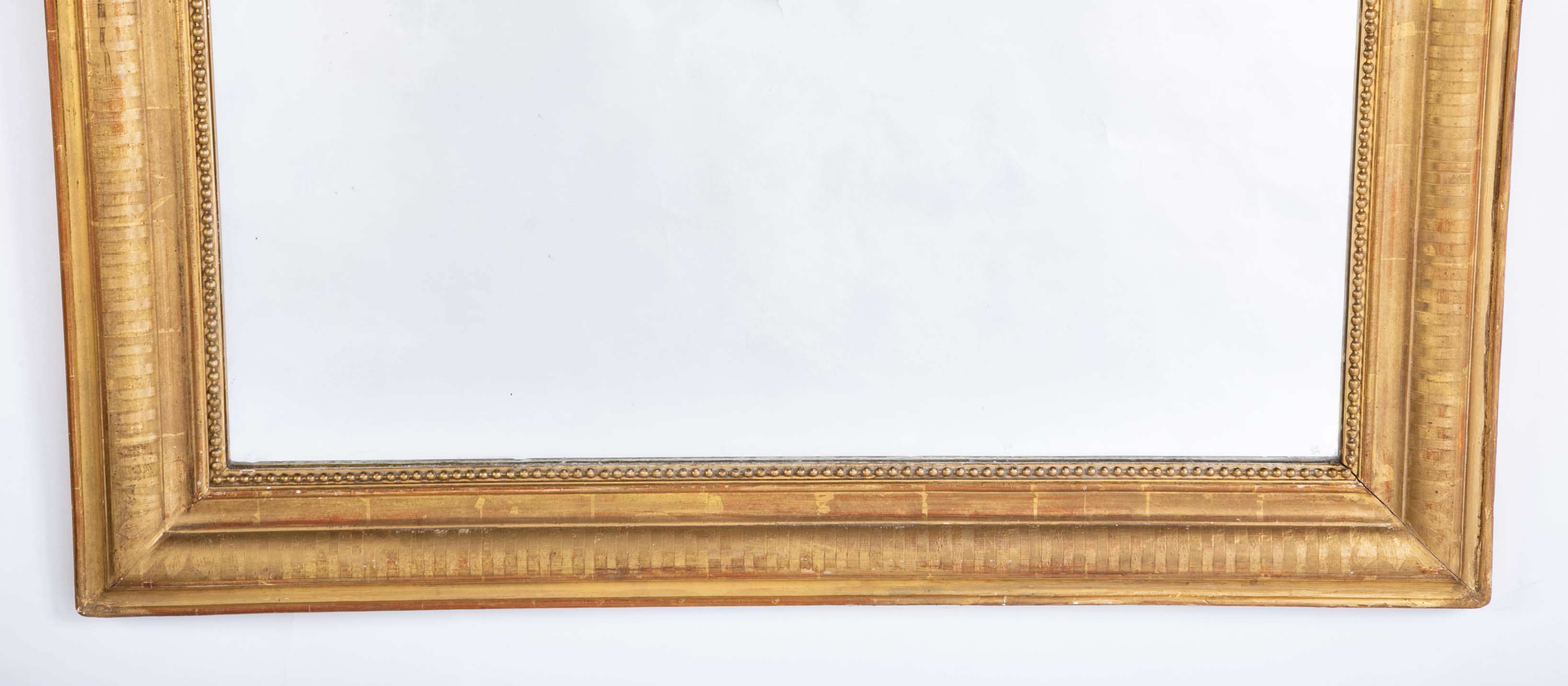 Louis Philippe Gilt Wood Framed Mirror