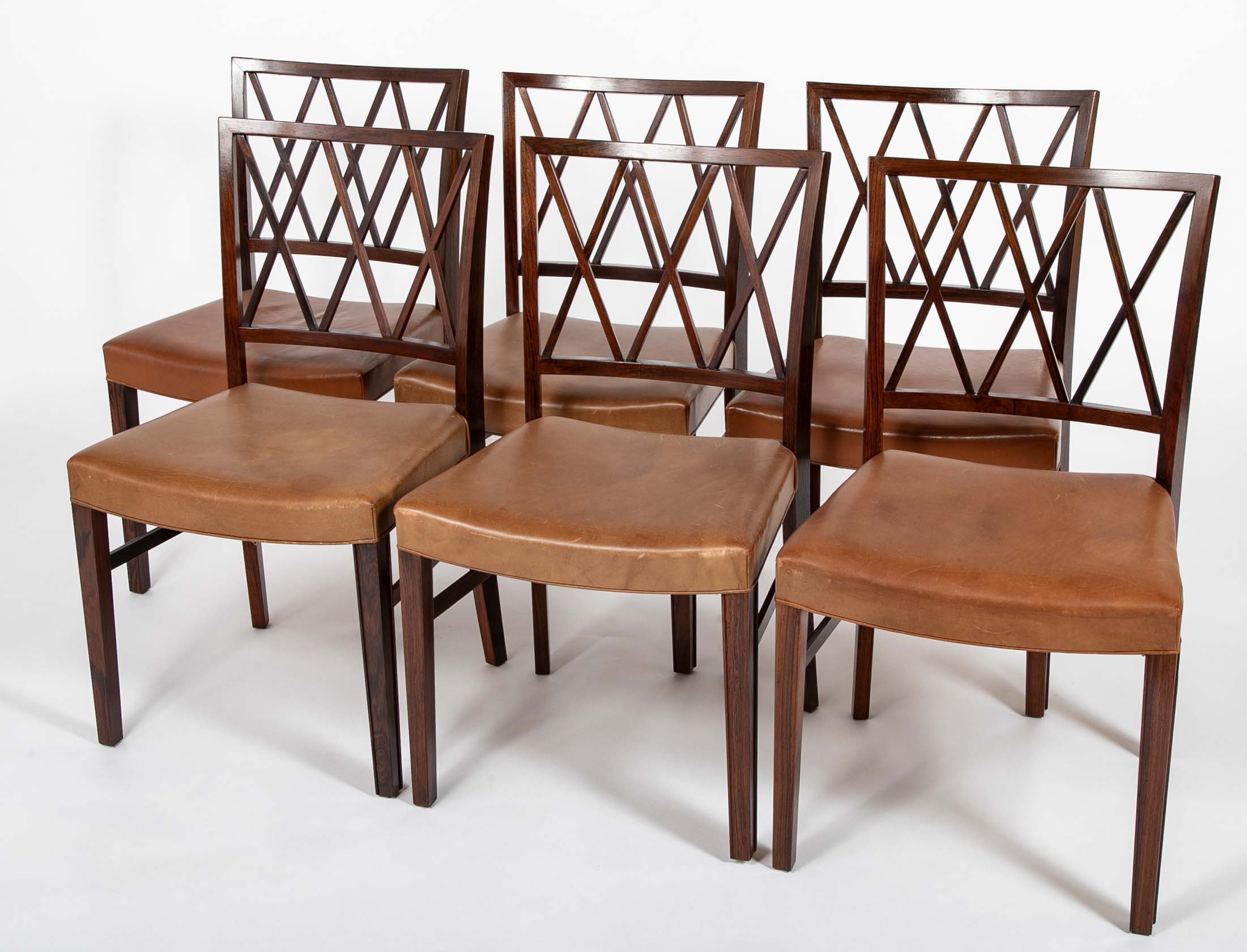 Set of 12 Ole Wanscher Design Rosewood Dining Chairs