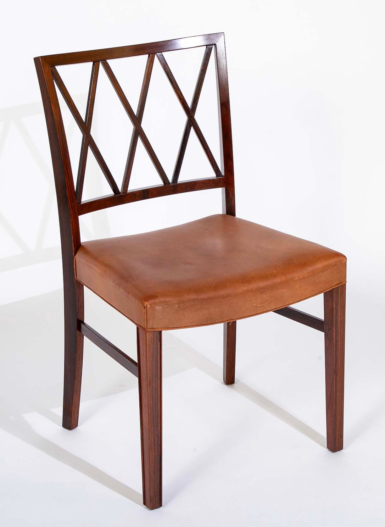 Set of 12 Ole Wanscher Design Rosewood Dining Chairs