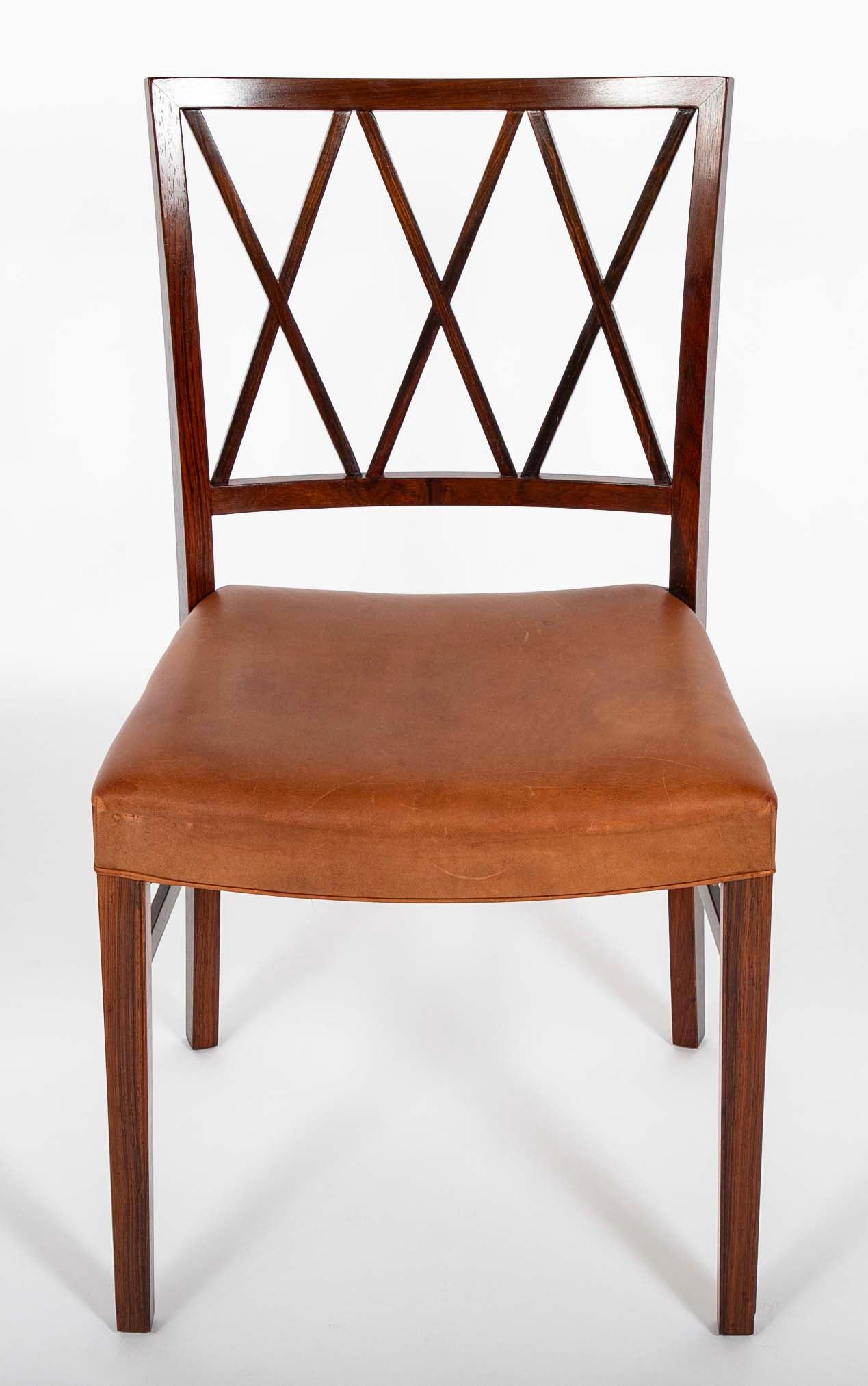 Set of 12 Ole Wanscher Design Rosewood Dining Chairs