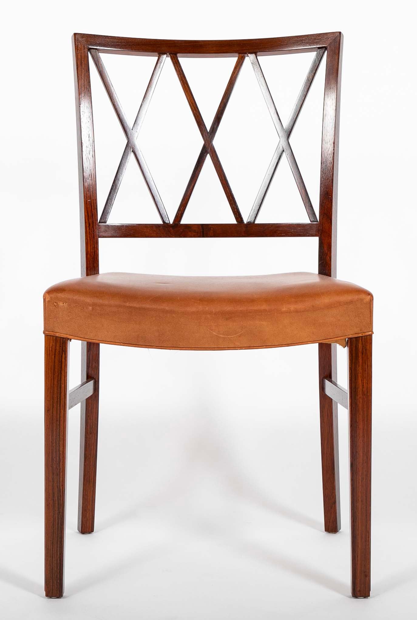 Set of 12 Ole Wanscher Design Rosewood Dining Chairs
