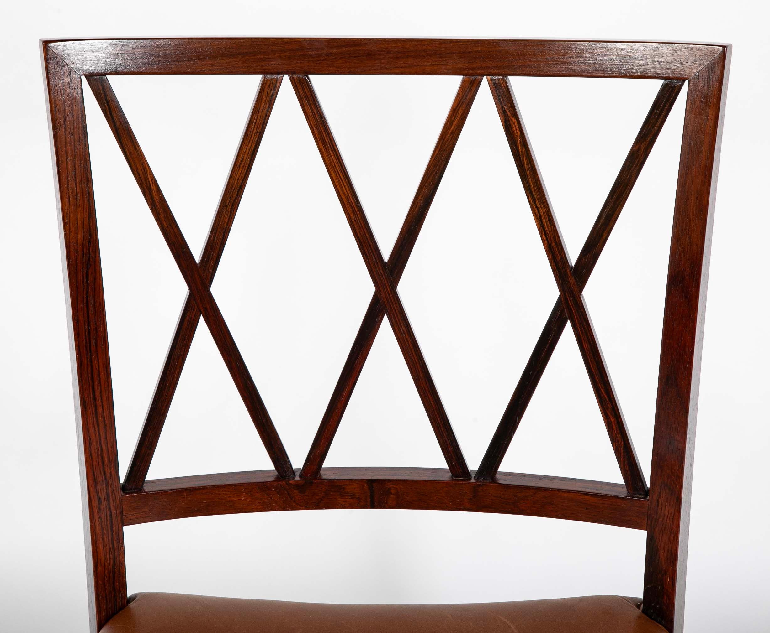 Set of 12 Ole Wanscher Design Rosewood Dining Chairs