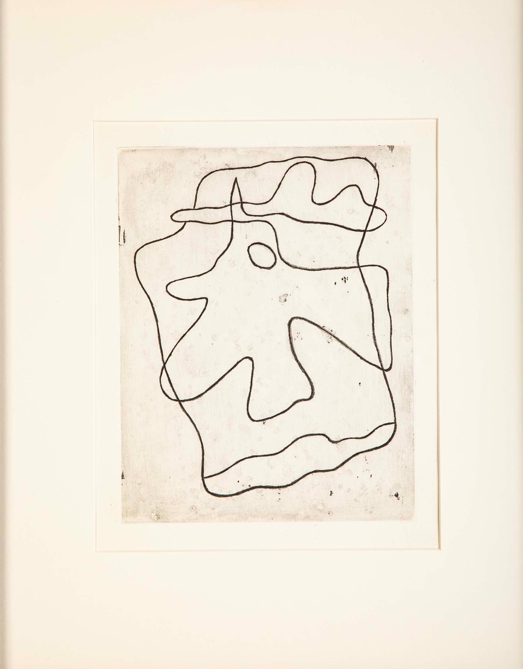 16 Cold Needle Etchings from "Vers le Blanc Infini" by Jean ( Hans ) Arp - Priced Individually