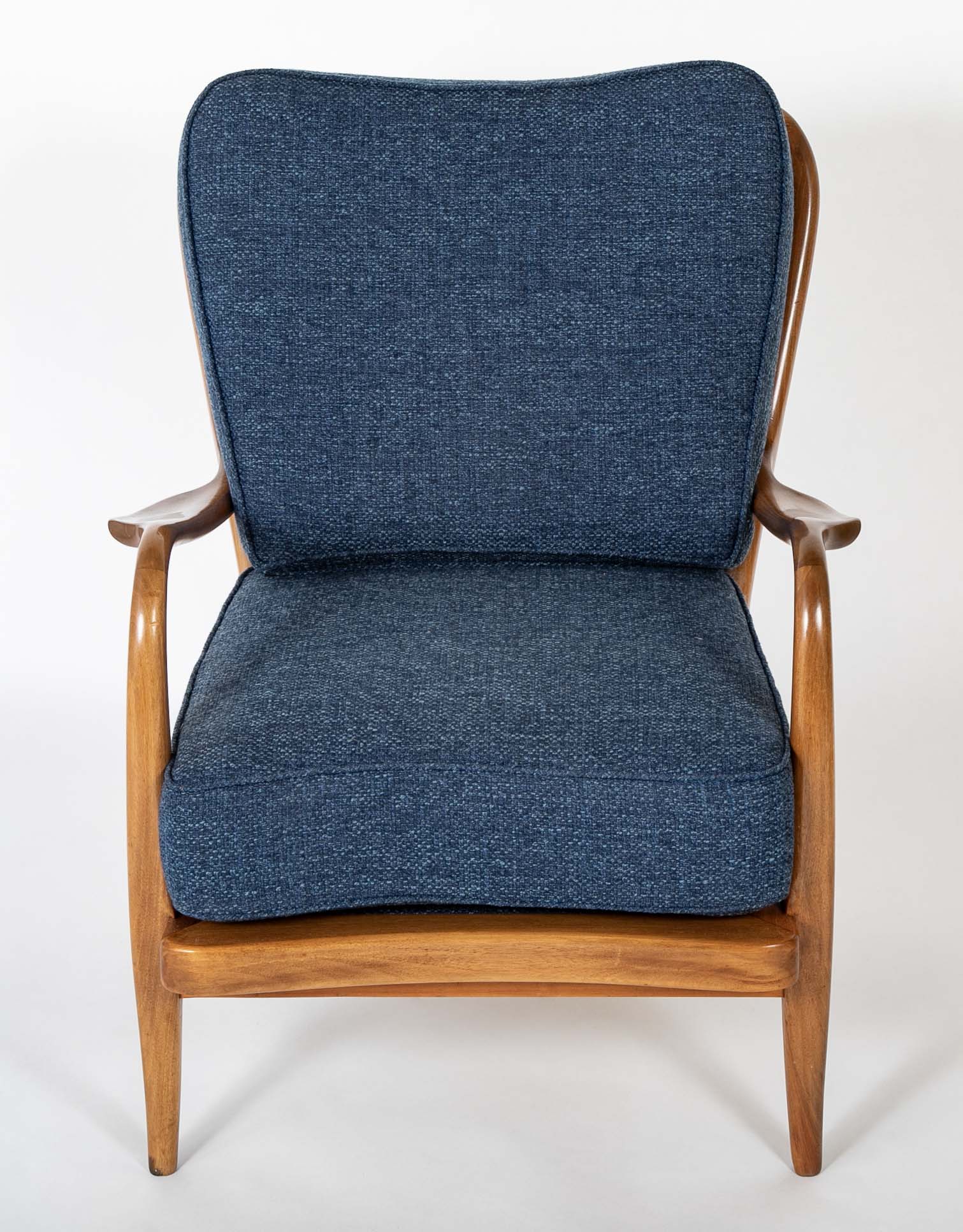Pair of Danish Modern Armchairs by Fritz Hansen: Model 1605