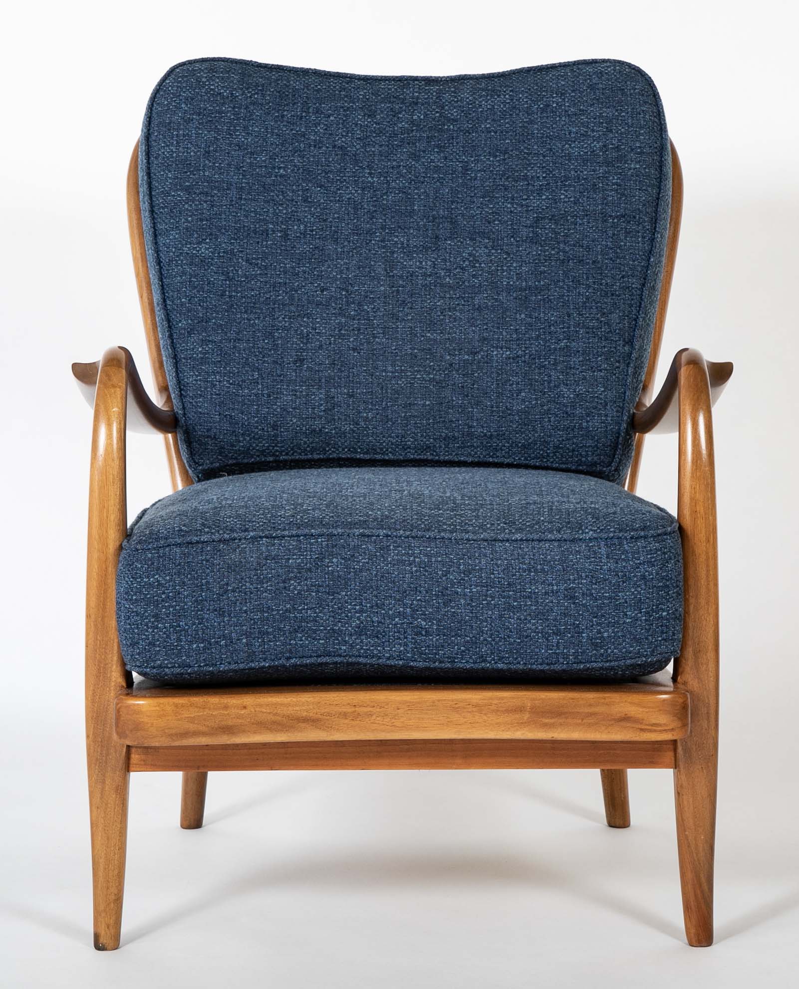 Pair of Danish Modern Armchairs by Fritz Hansen: Model 1605