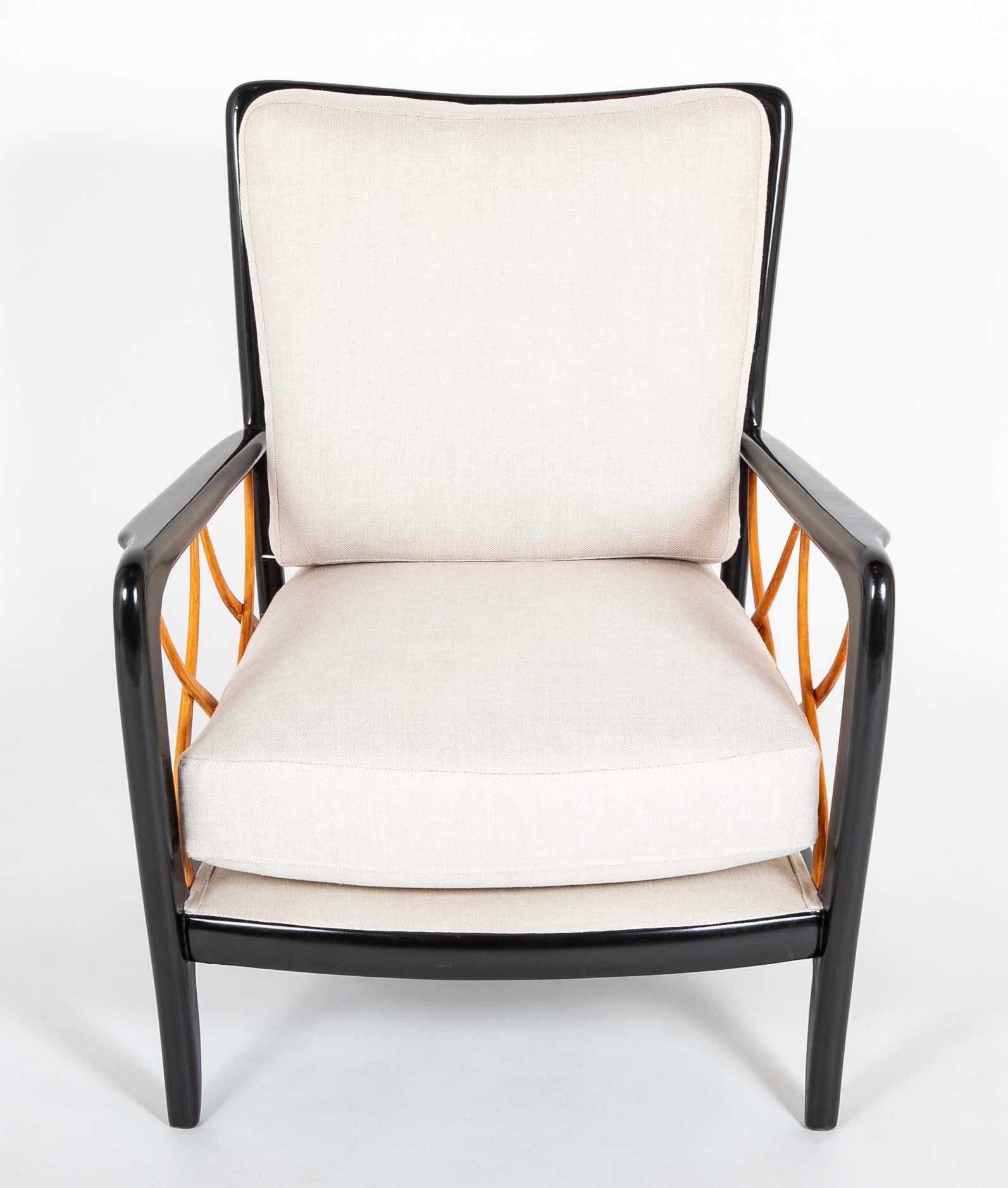 Pair Of Paolo Buffa Style Lounge Chairs