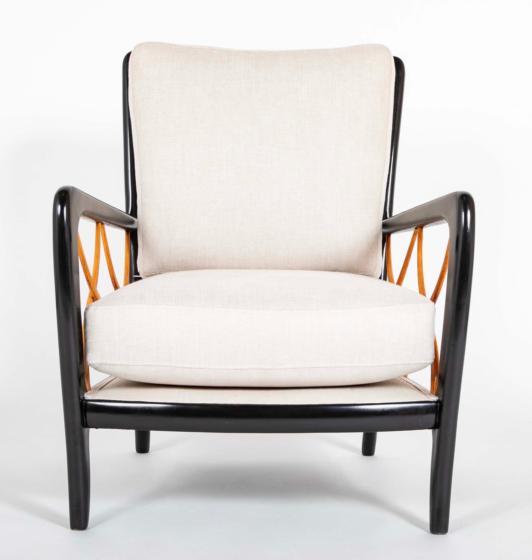 Pair Of Paolo Buffa Style Lounge Chairs
