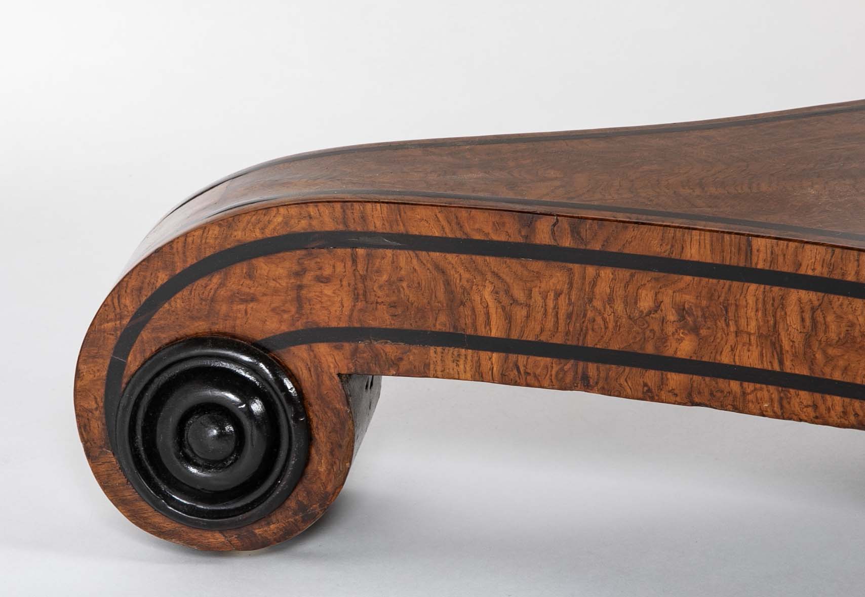 English Burl Wood Center Table
