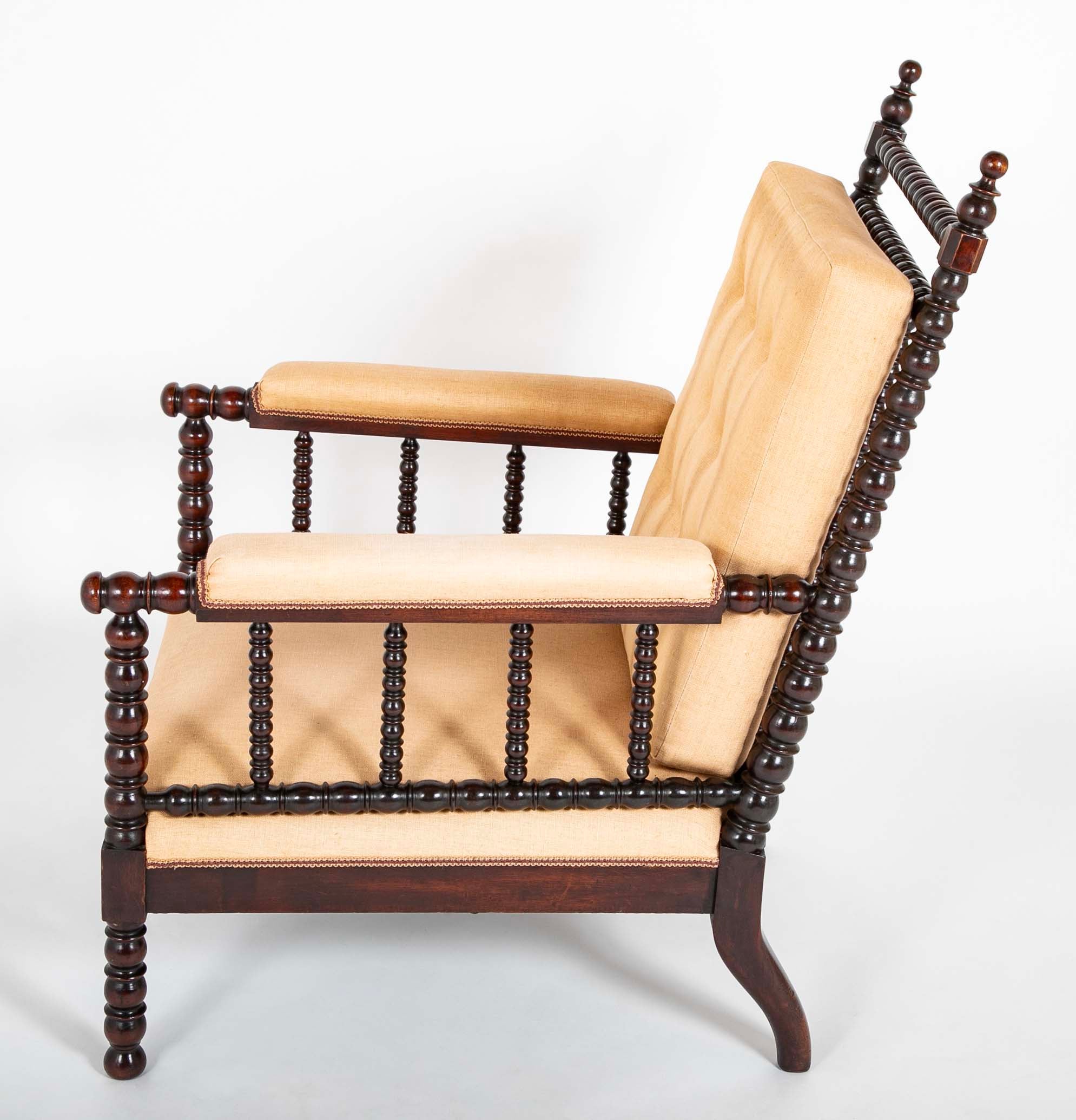 Late 19th / Early 20th Century American Bobbin Armchair