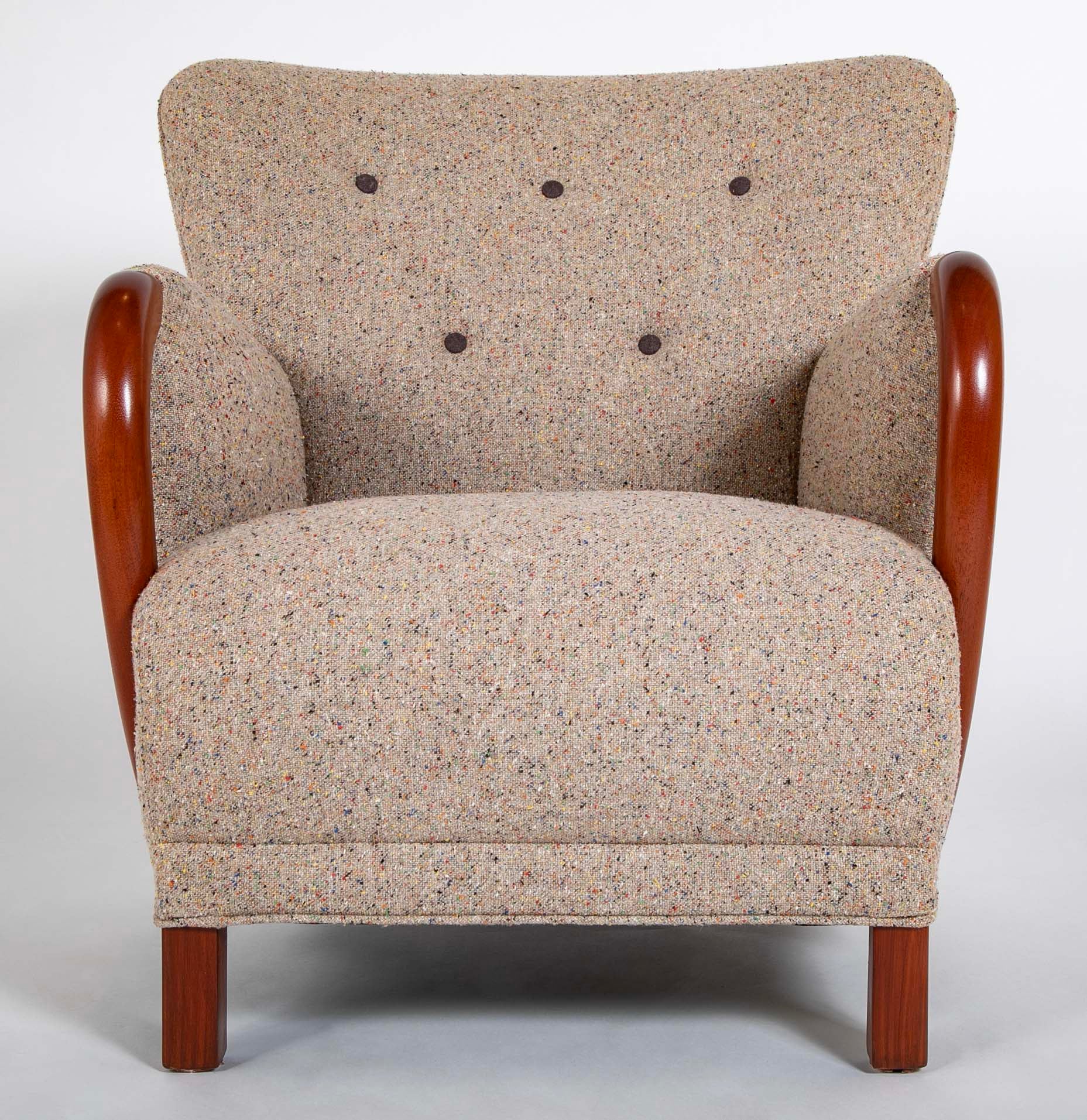 Armchair In The Manner of Viggo Boesen in BDDW fabric
