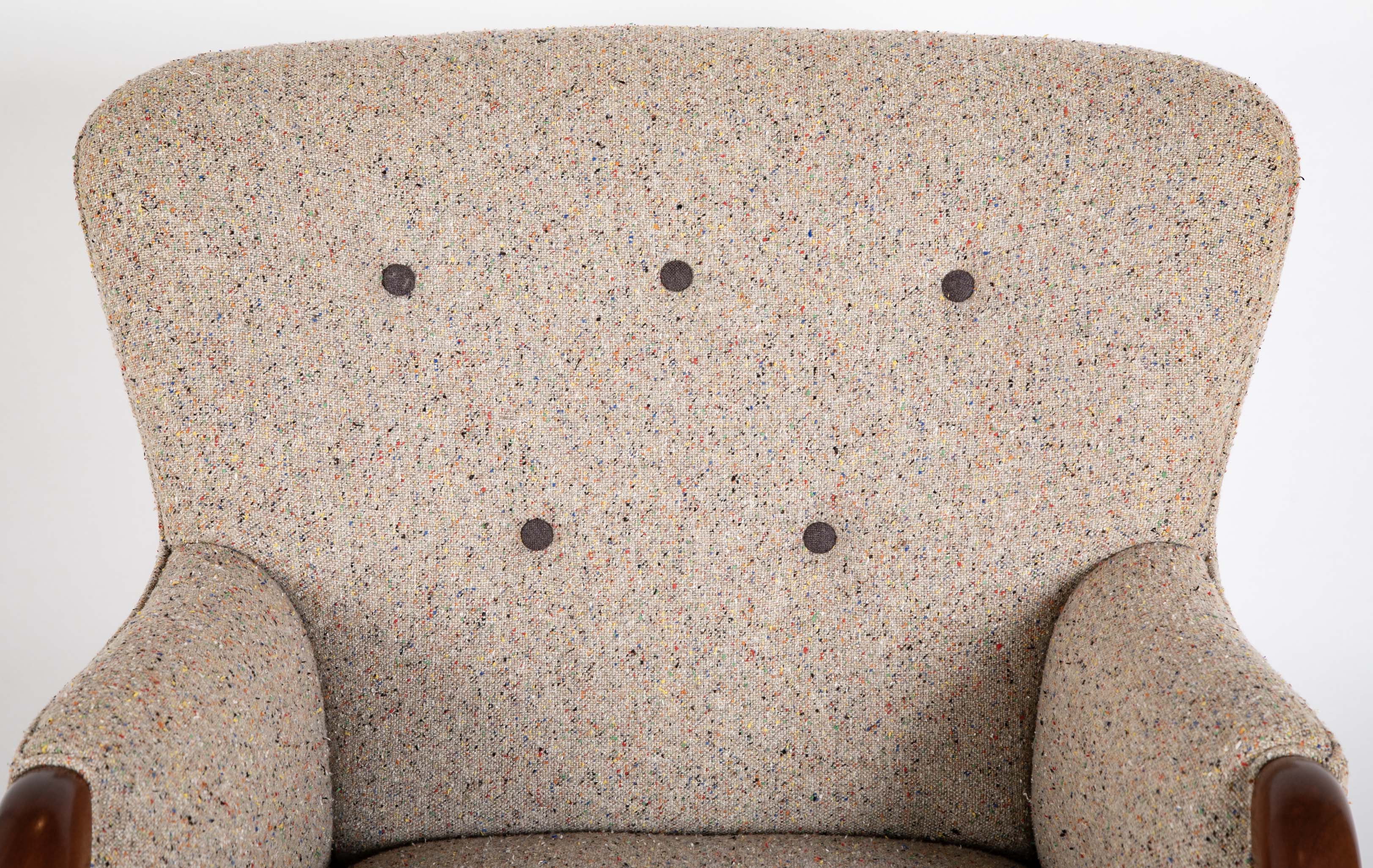 Armchair In The Manner of Viggo Boesen in BDDW fabric