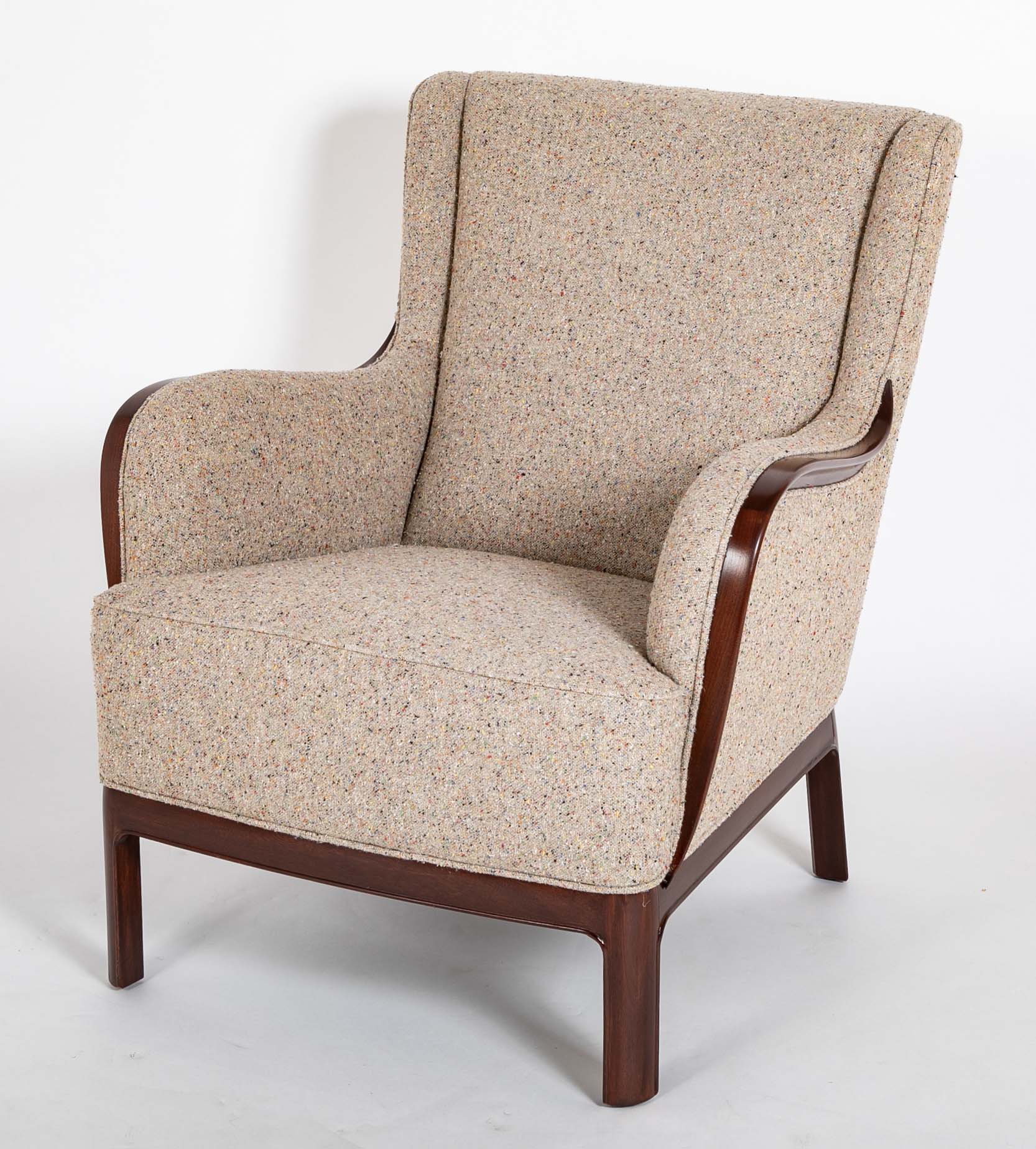 Frits Henningsen Mahogany Chair in BDDW fabric