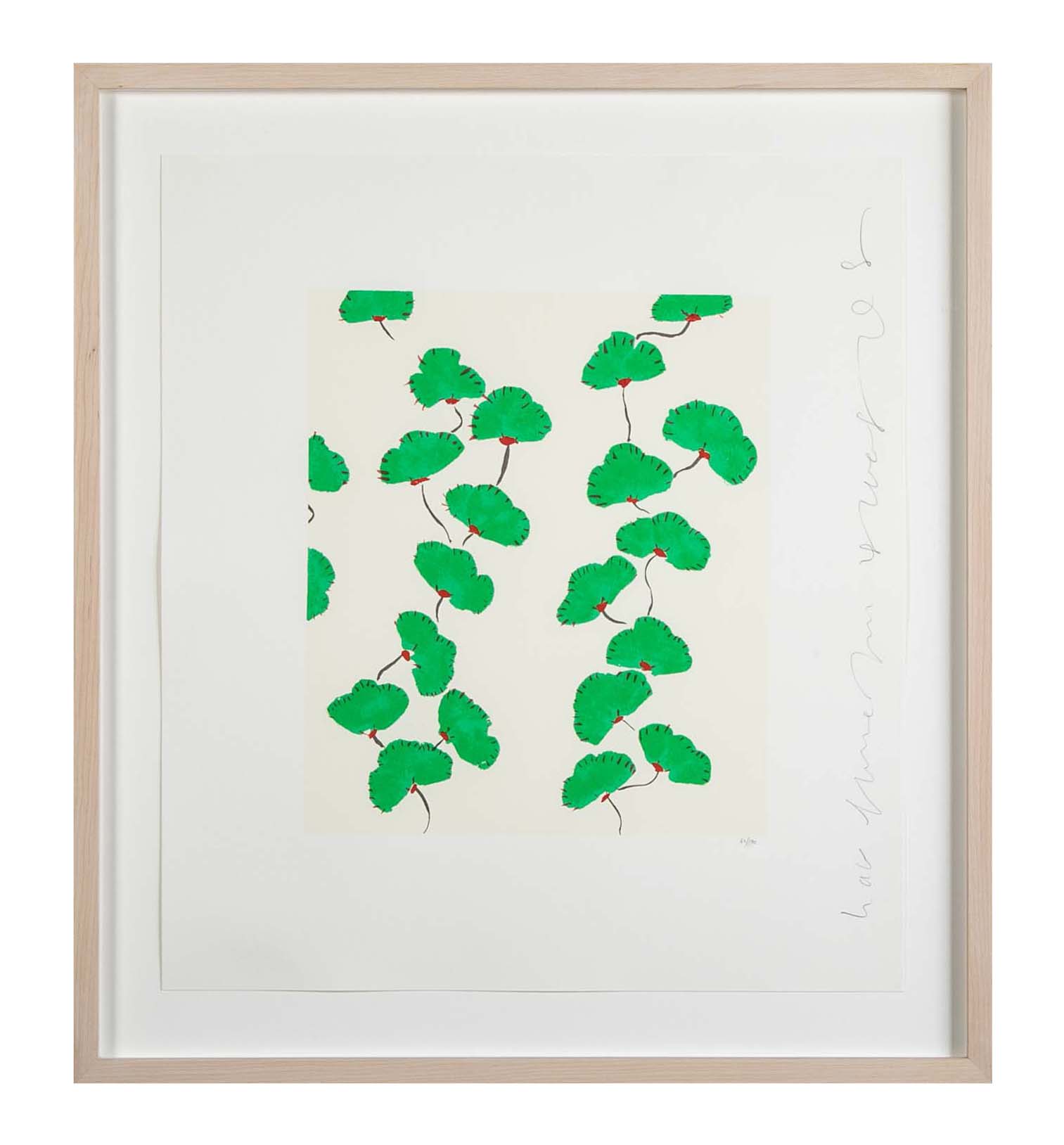 "Wallflowers" Serigraph of Flowers by Donald Sultan