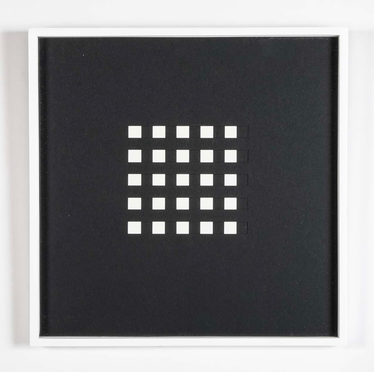 "Book AC" 12 Framed Hand Cut Slotted Sheets on Paper by Dietor Roth