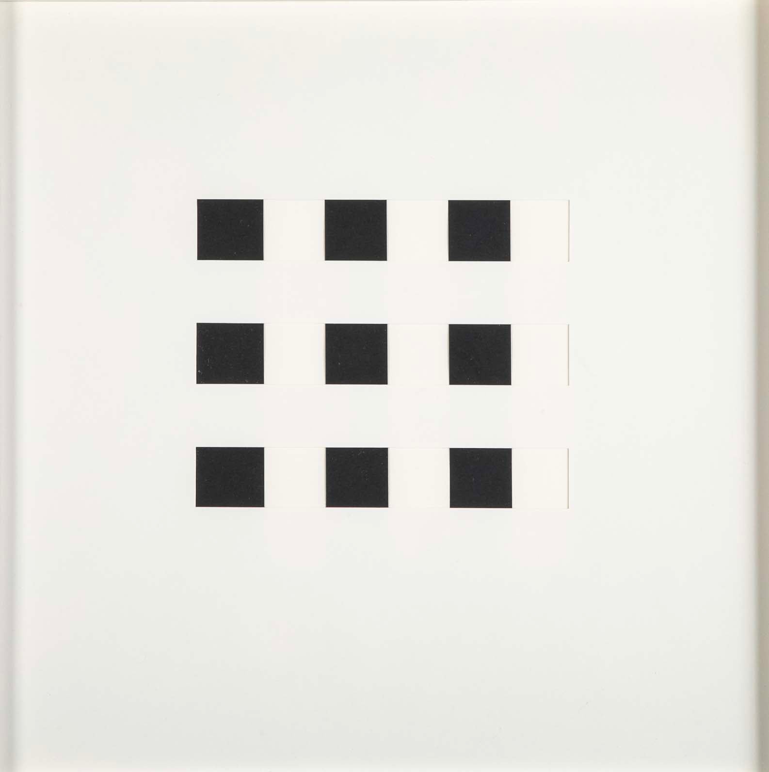 "Book AC" 12 Framed Hand Cut Slotted Sheets on Paper by Dietor Roth