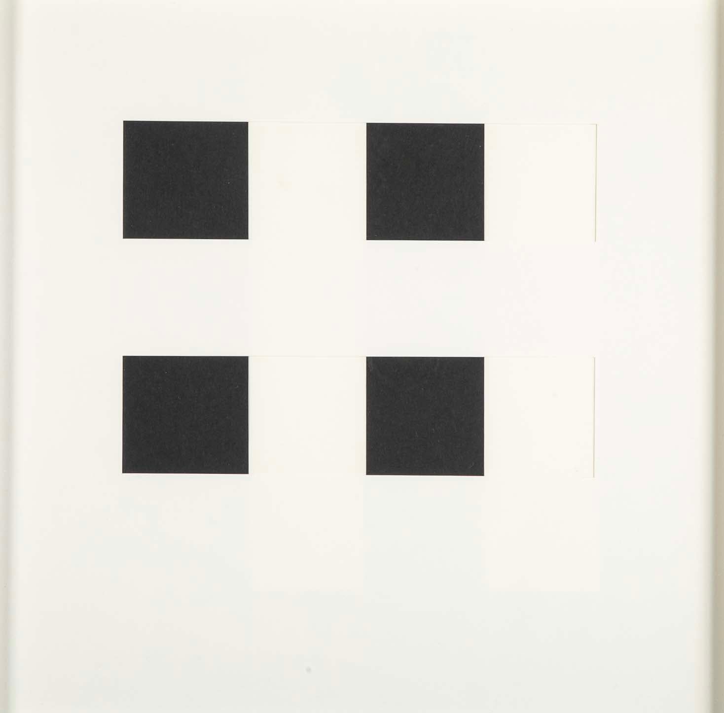 "Book AC" 12 Framed Hand Cut Slotted Sheets on Paper by Dietor Roth