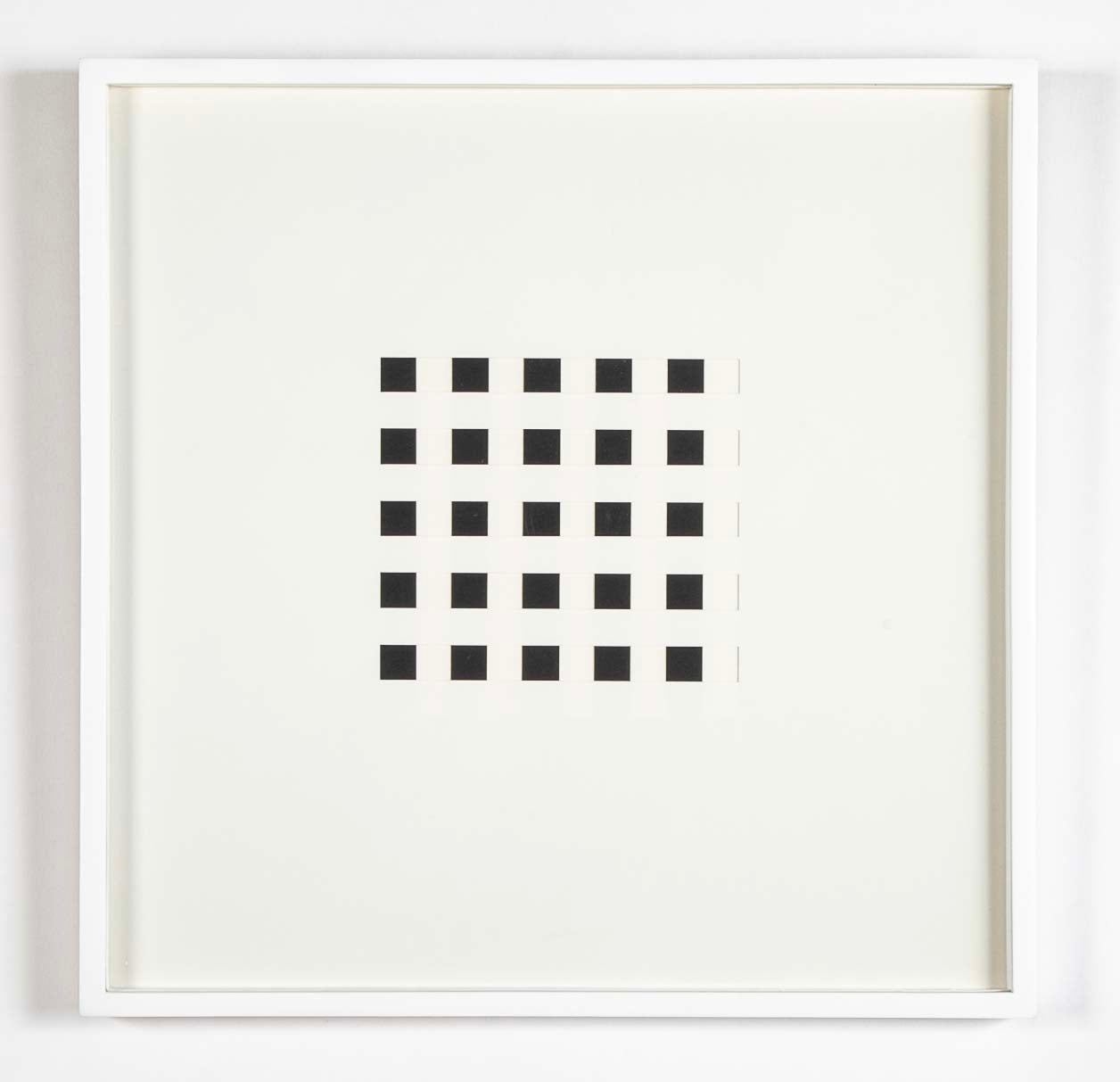 "Book AC" 12 Framed Hand Cut Slotted Sheets on Paper by Dietor Roth