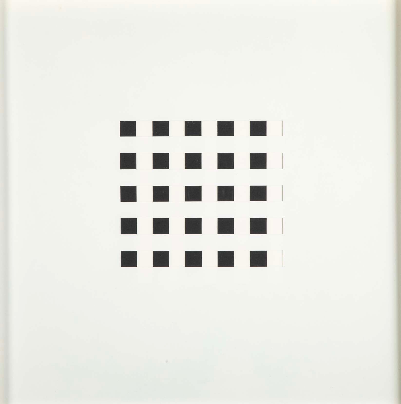 "Book AC" 12 Framed Hand Cut Slotted Sheets on Paper by Dietor Roth