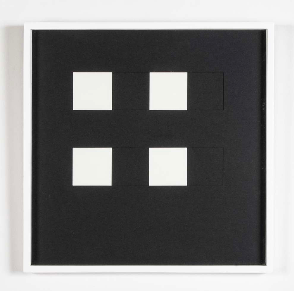 "Book AC" 12 Framed Hand Cut Slotted Sheets on Paper by Dietor Roth