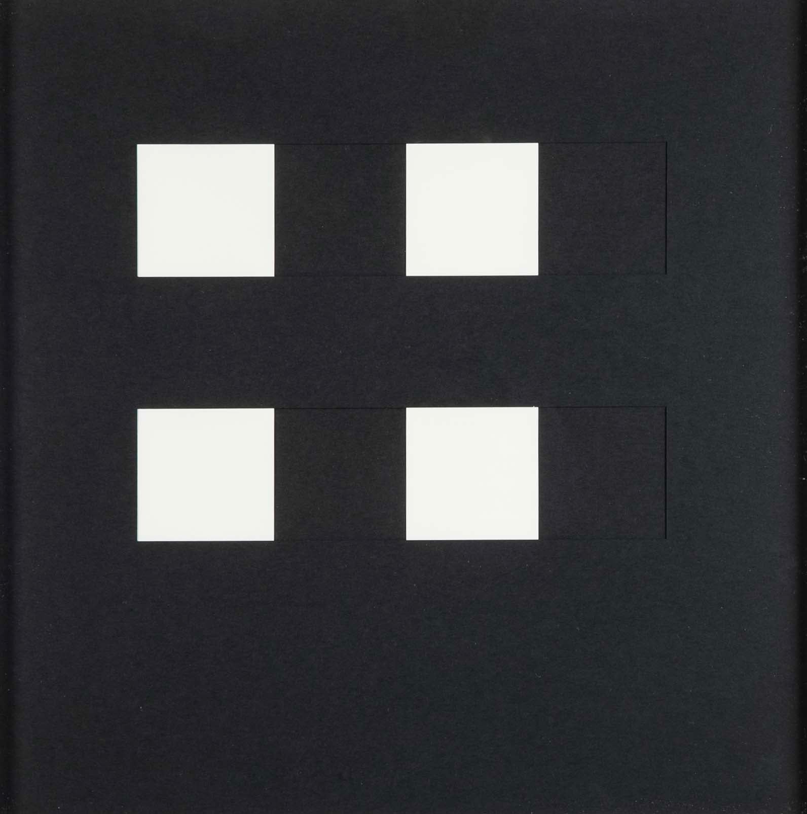 "Book AC" 12 Framed Hand Cut Slotted Sheets on Paper by Dietor Roth