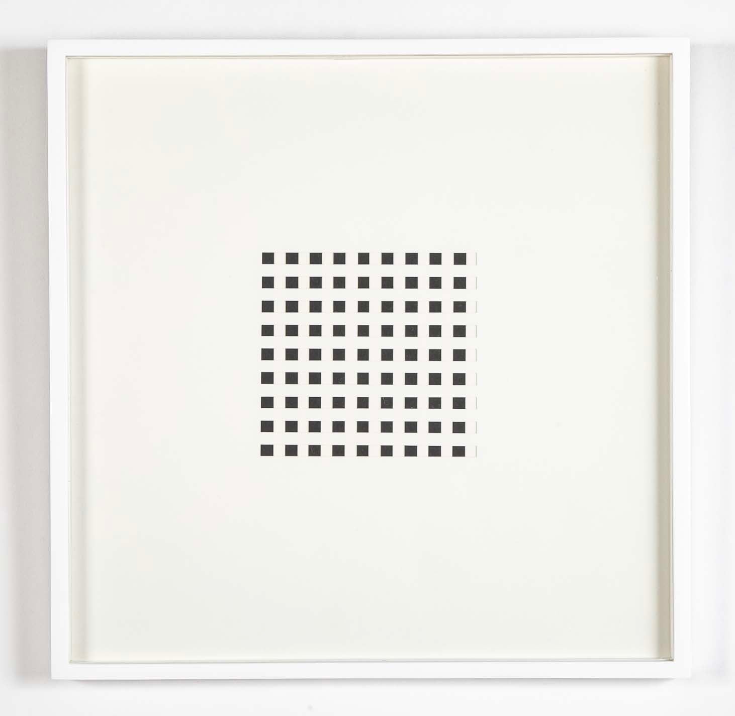 "Book AC" 12 Framed Hand Cut Slotted Sheets on Paper by Dietor Roth