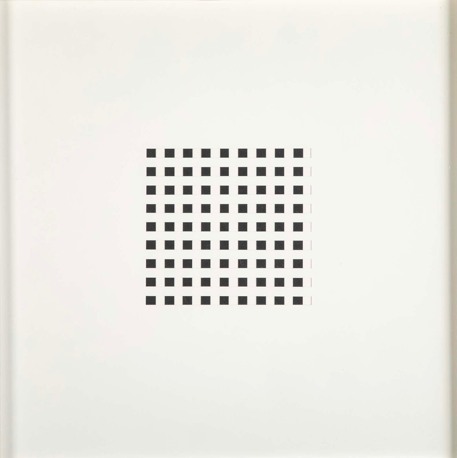 "Book AC" 12 Framed Hand Cut Slotted Sheets on Paper by Dietor Roth