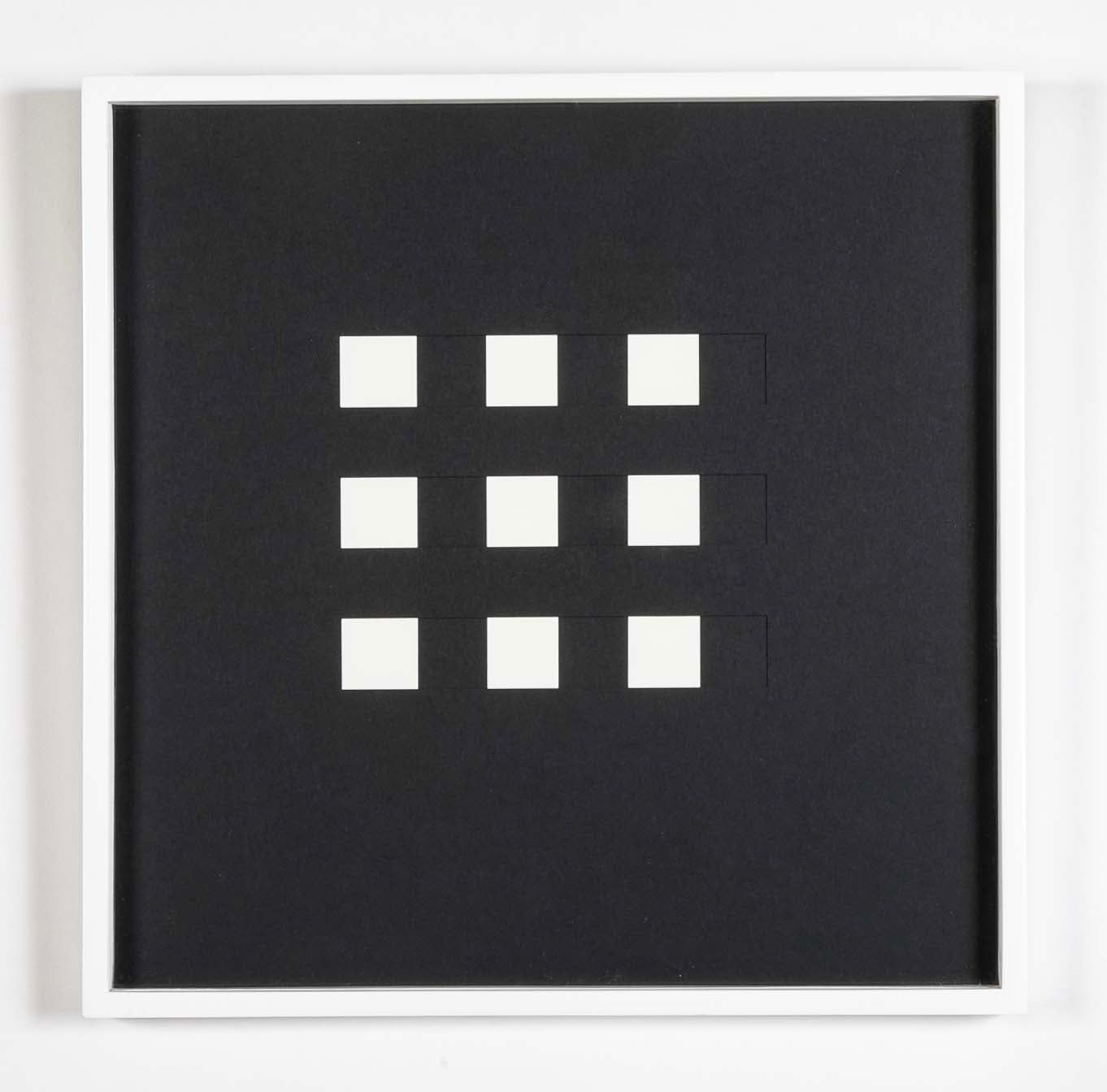 "Book AC" 12 Framed Hand Cut Slotted Sheets on Paper by Dietor Roth